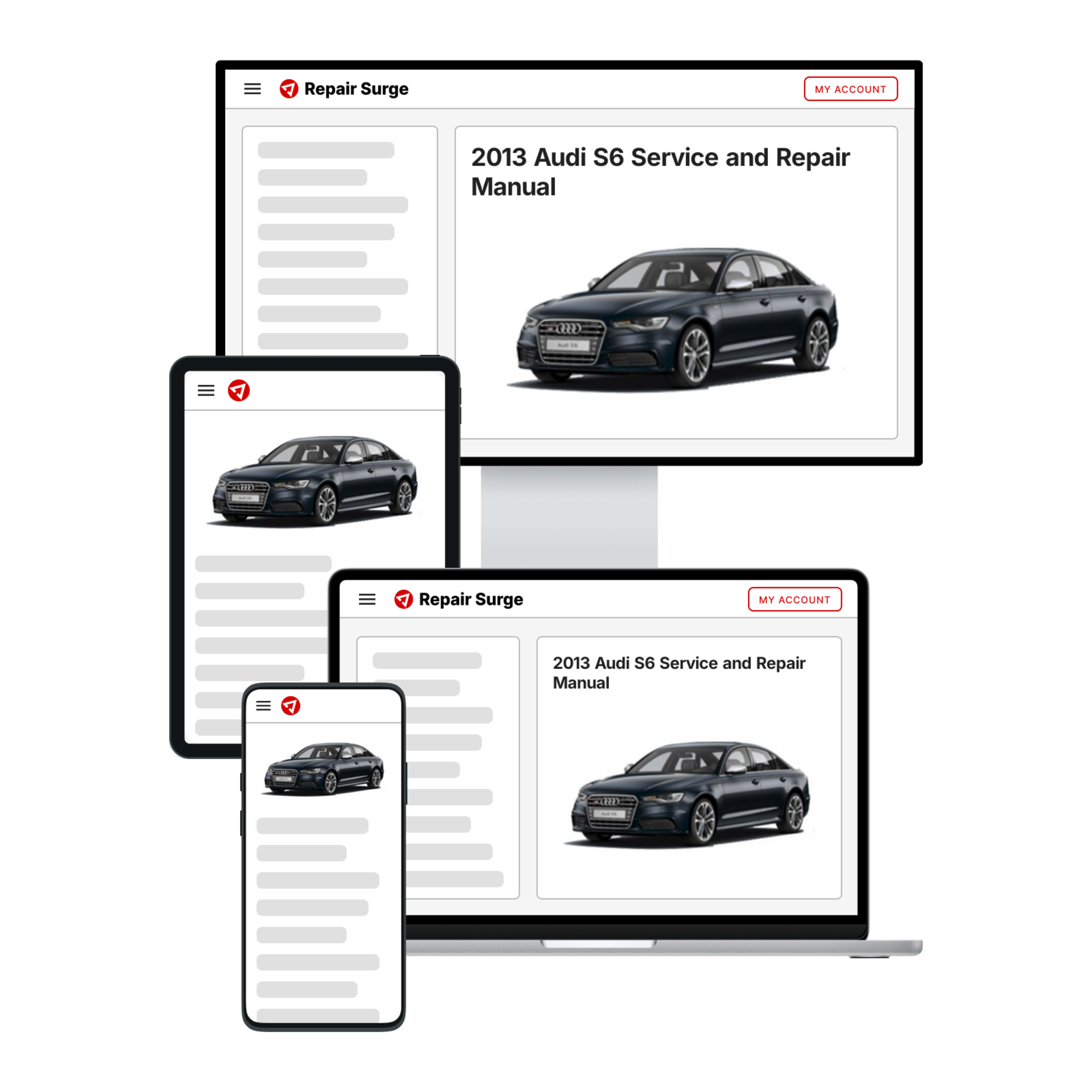 2013 Audi S6 service and repair manual hero image