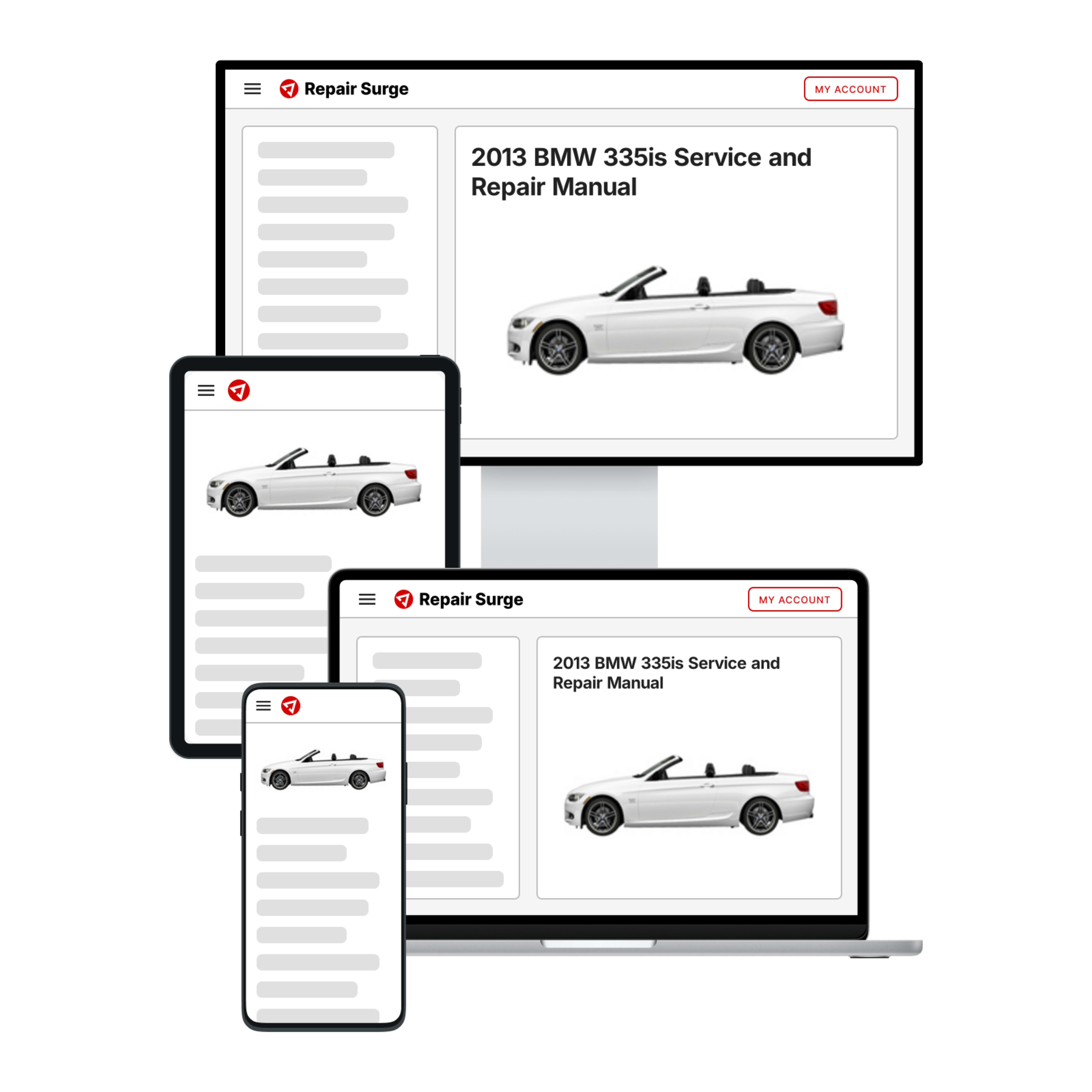 2013 BMW 335is service and repair manual hero image