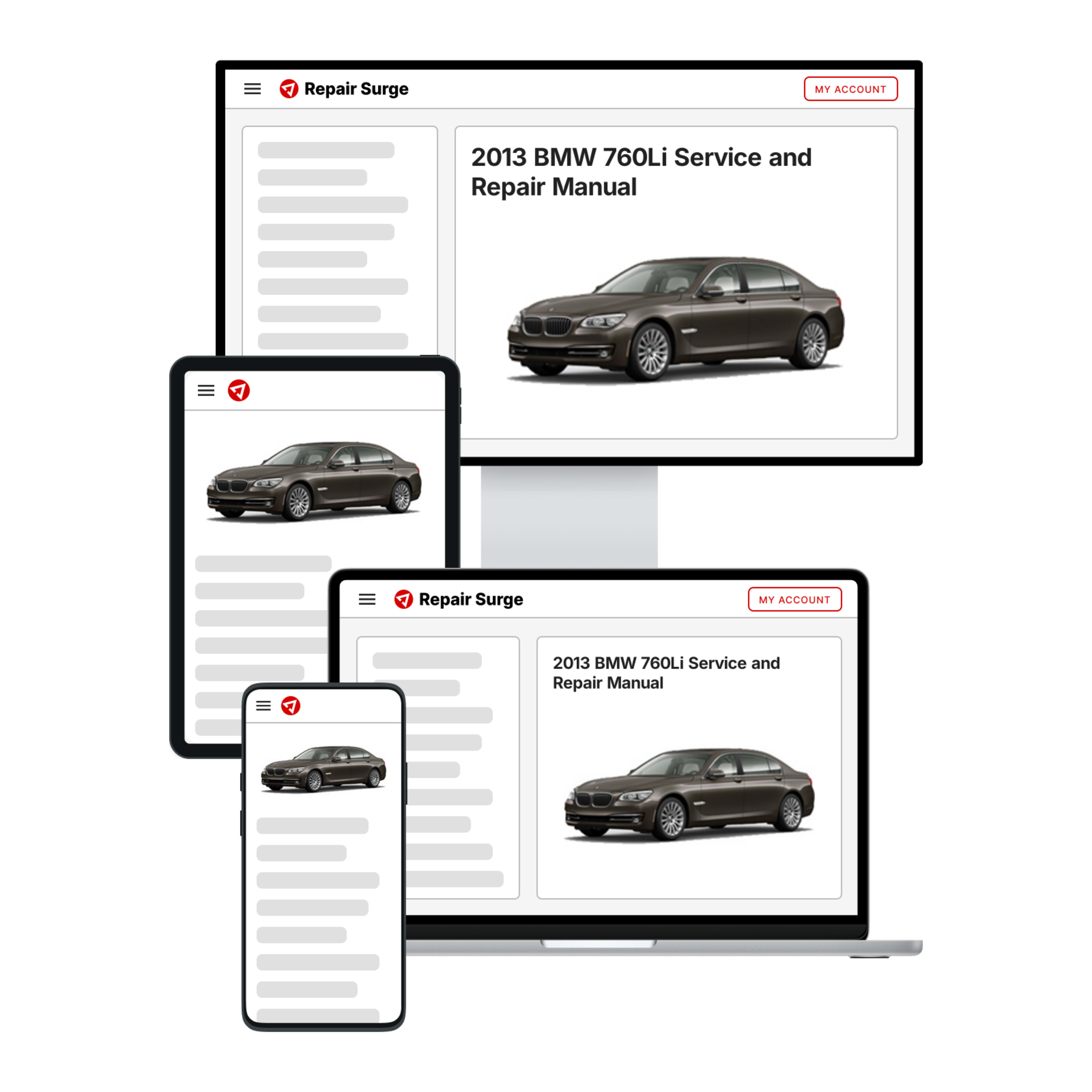 2013 BMW 760Li service and repair manual hero image