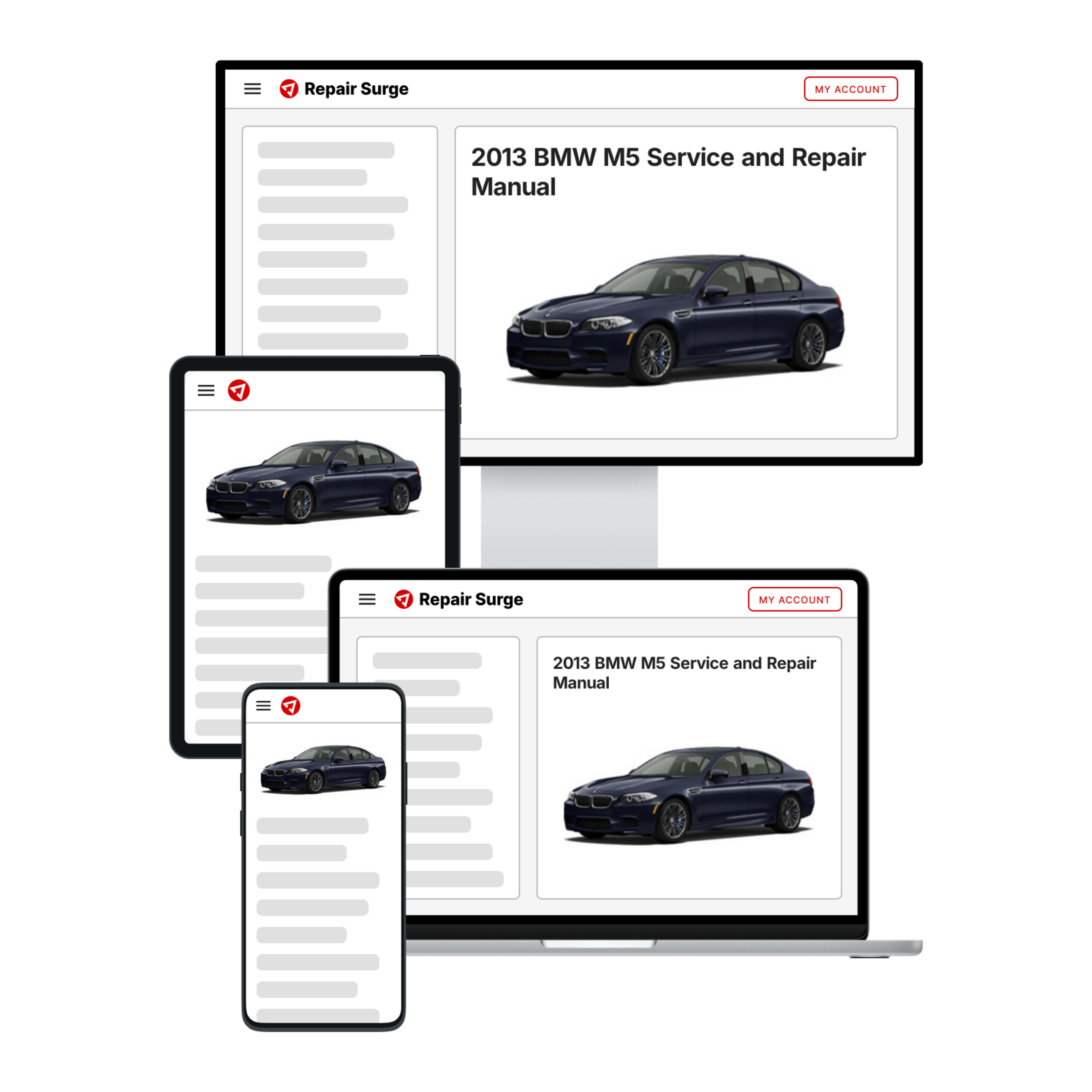 2013 BMW M5 service and repair manual hero image