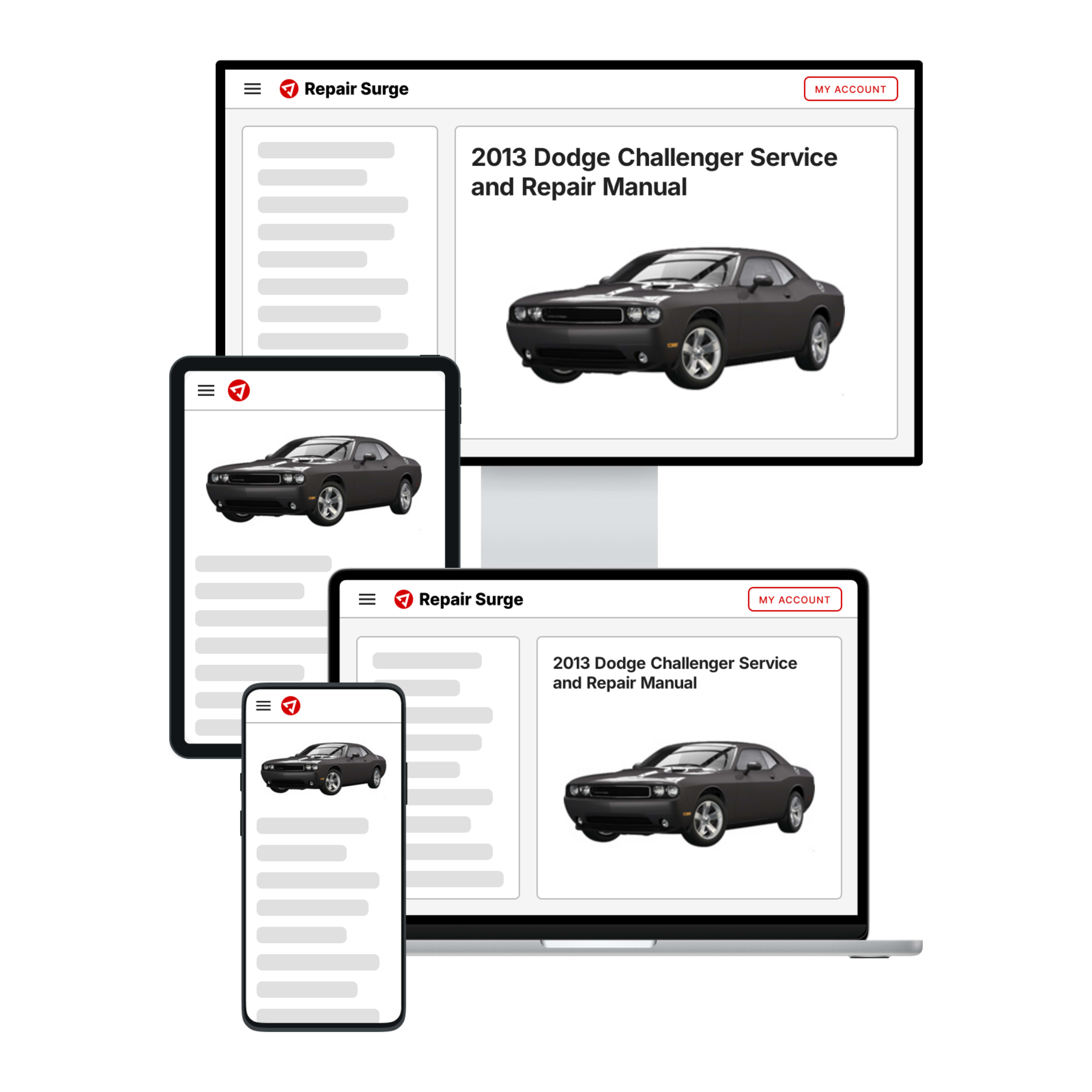 2013 Dodge Challenger service and repair manual hero image