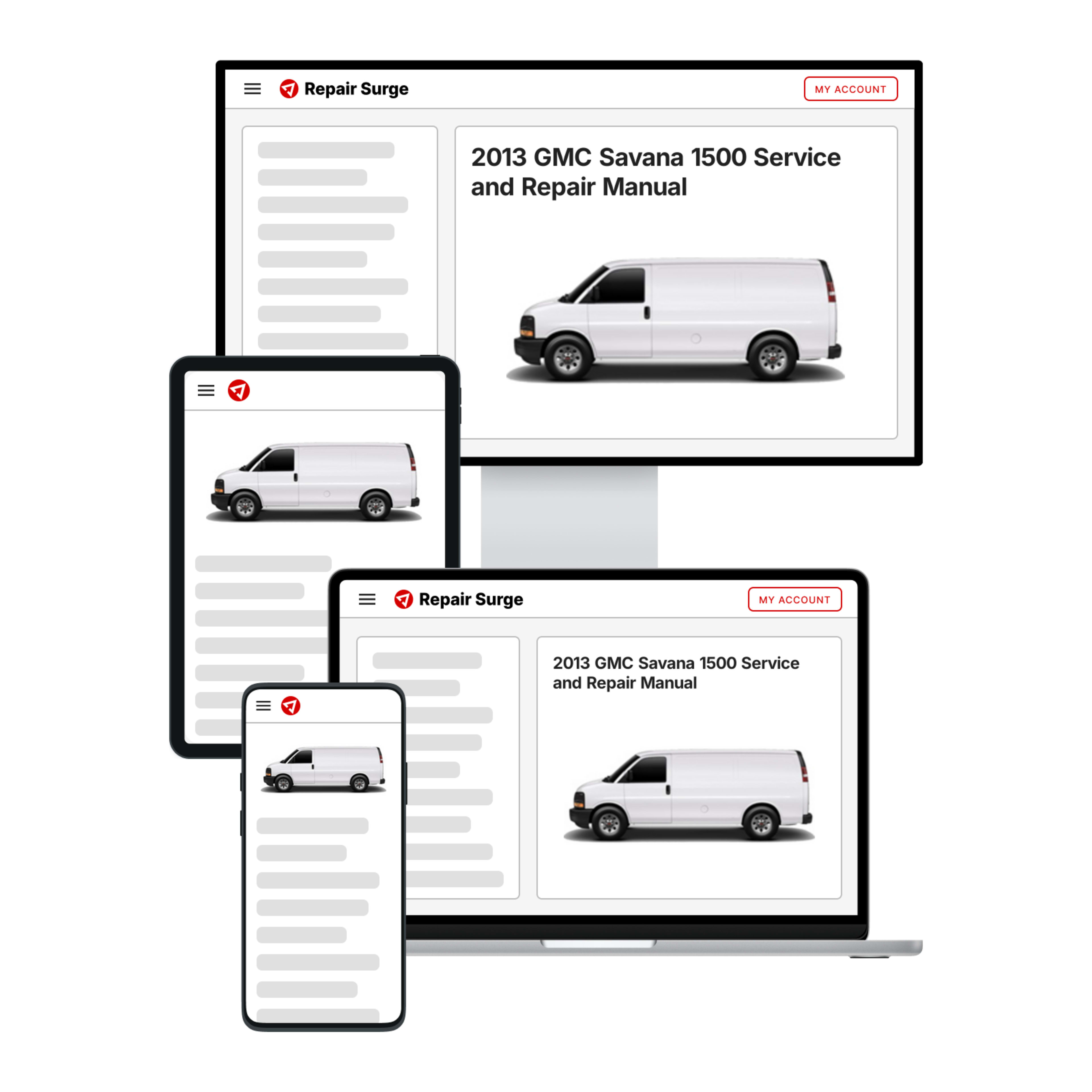 2013 GMC Savana 1500 service and repair manual hero image