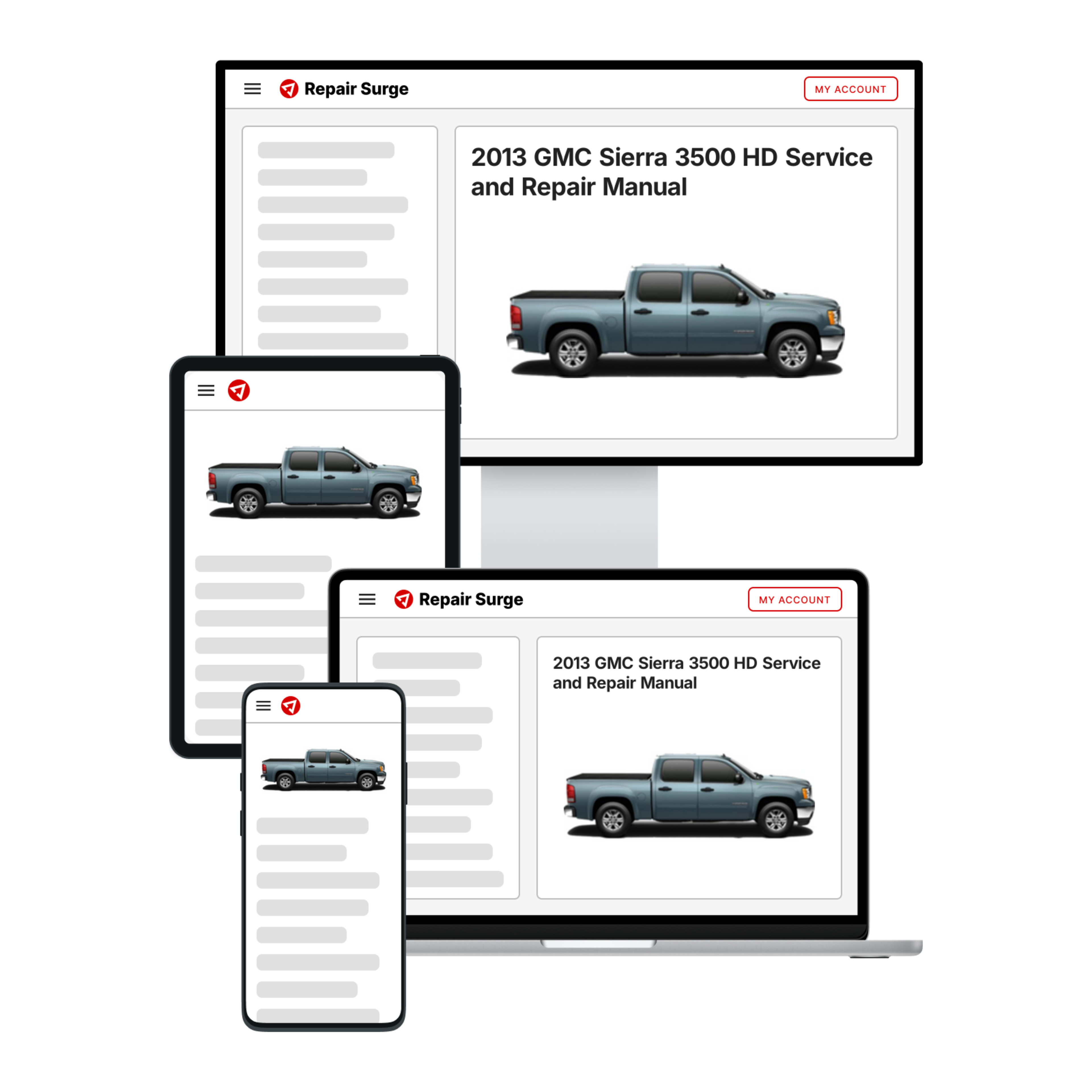 2013 GMC Sierra 3500 HD service and repair manual hero image