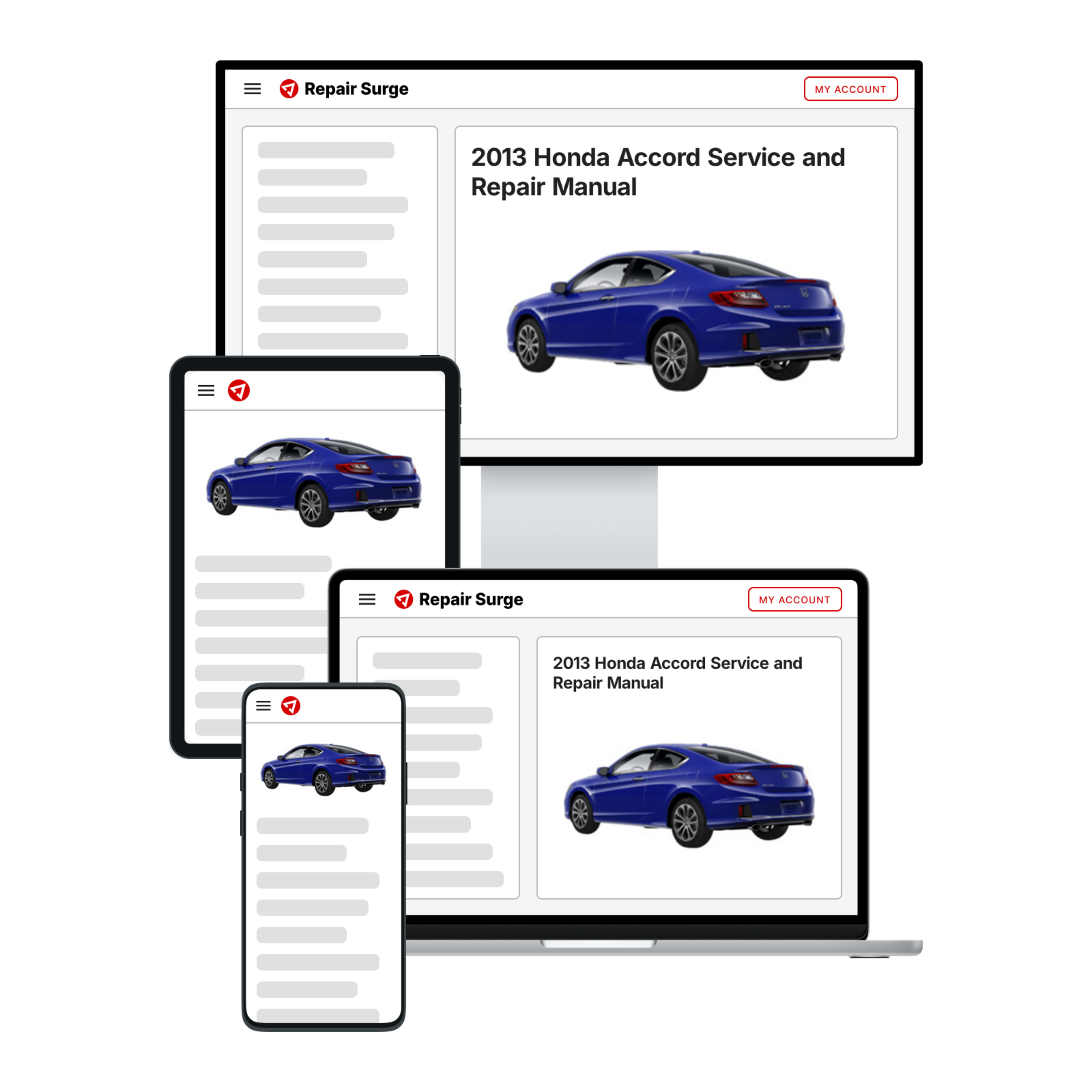 2013 Honda Accord service and repair manual hero image