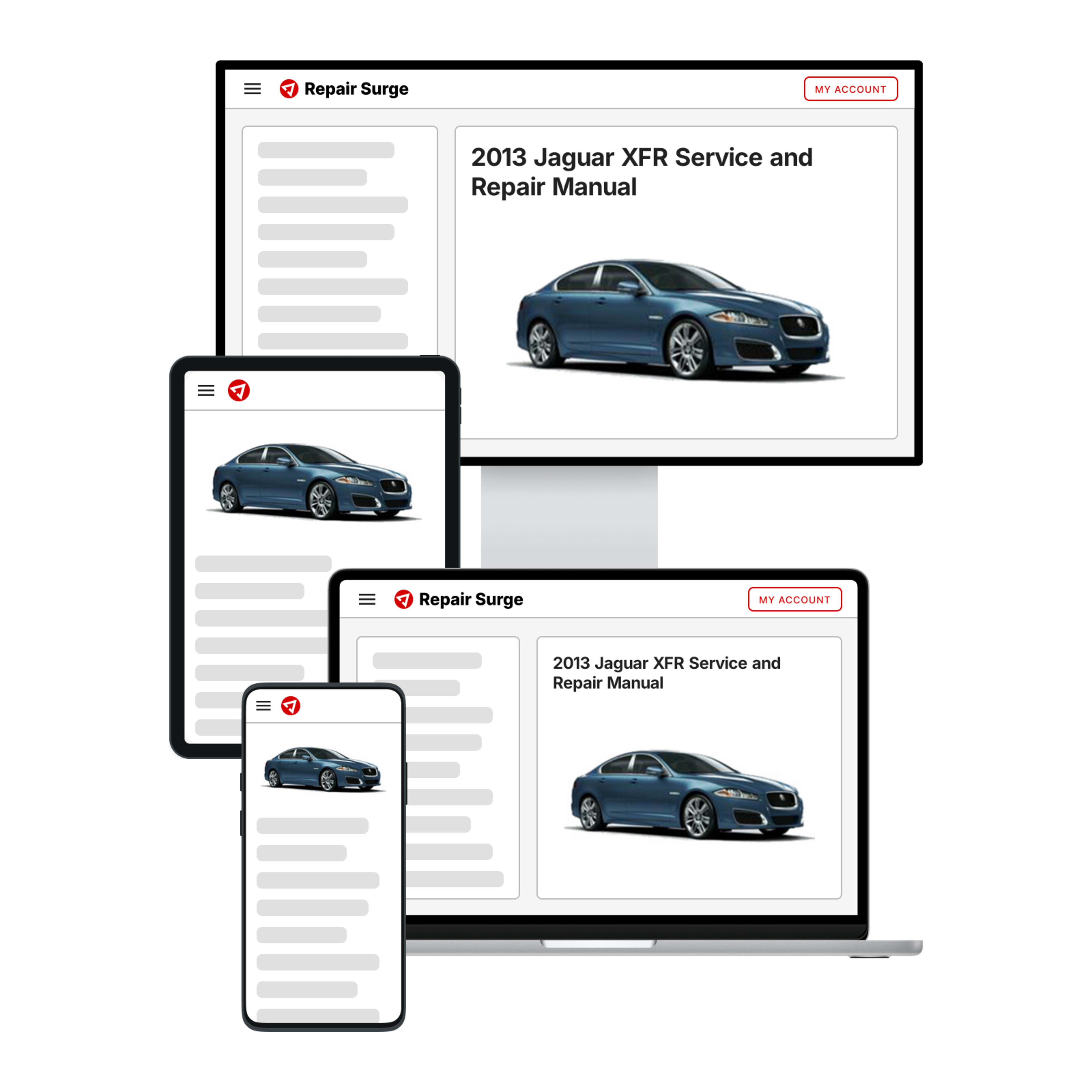 2013 Jaguar XFR service and repair manual hero image
