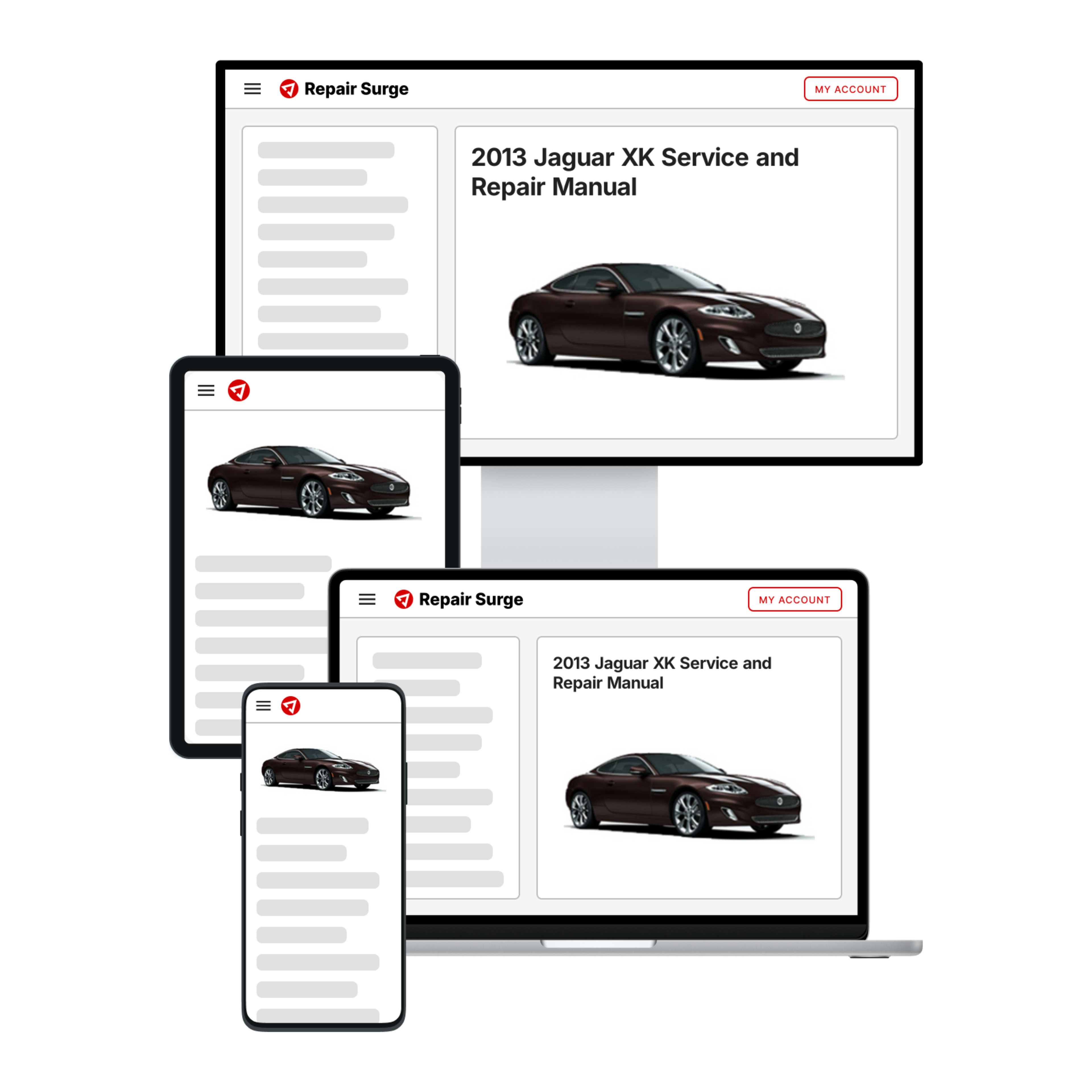 2013 Jaguar XK service and repair manual hero image