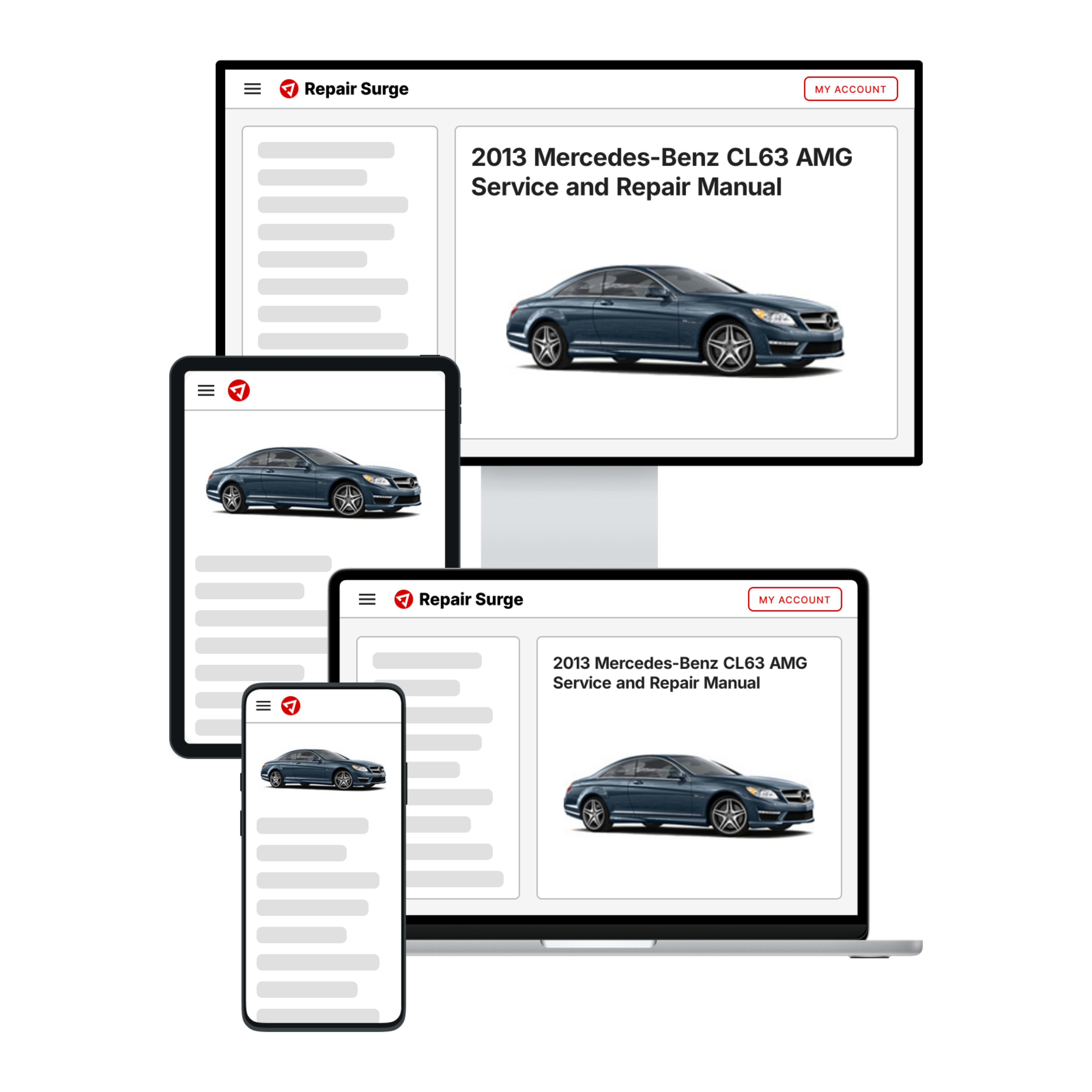 2013 Mercedes-Benz CL63 AMG service and repair manual hero image