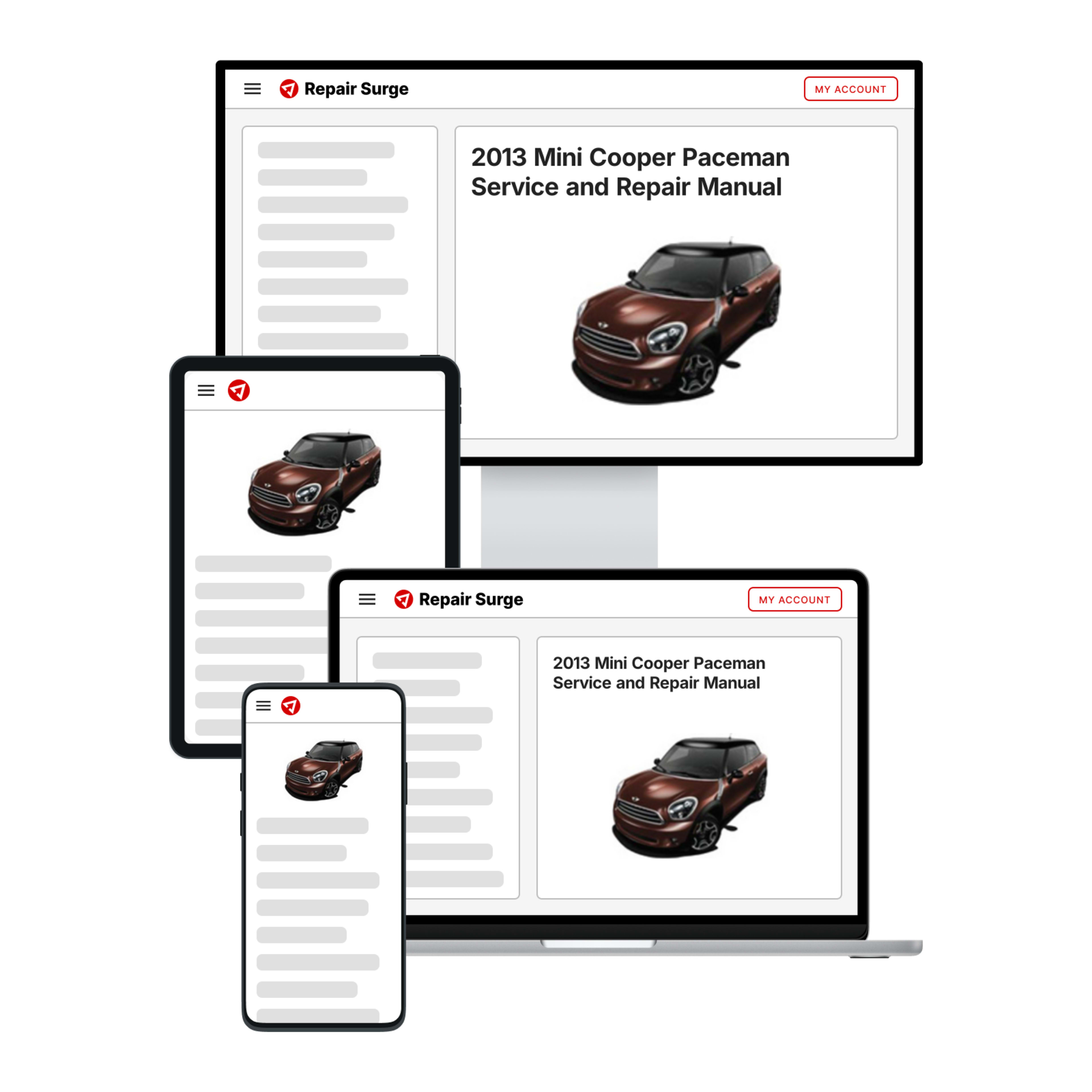 2013 Mini Cooper Paceman service and repair manual hero image