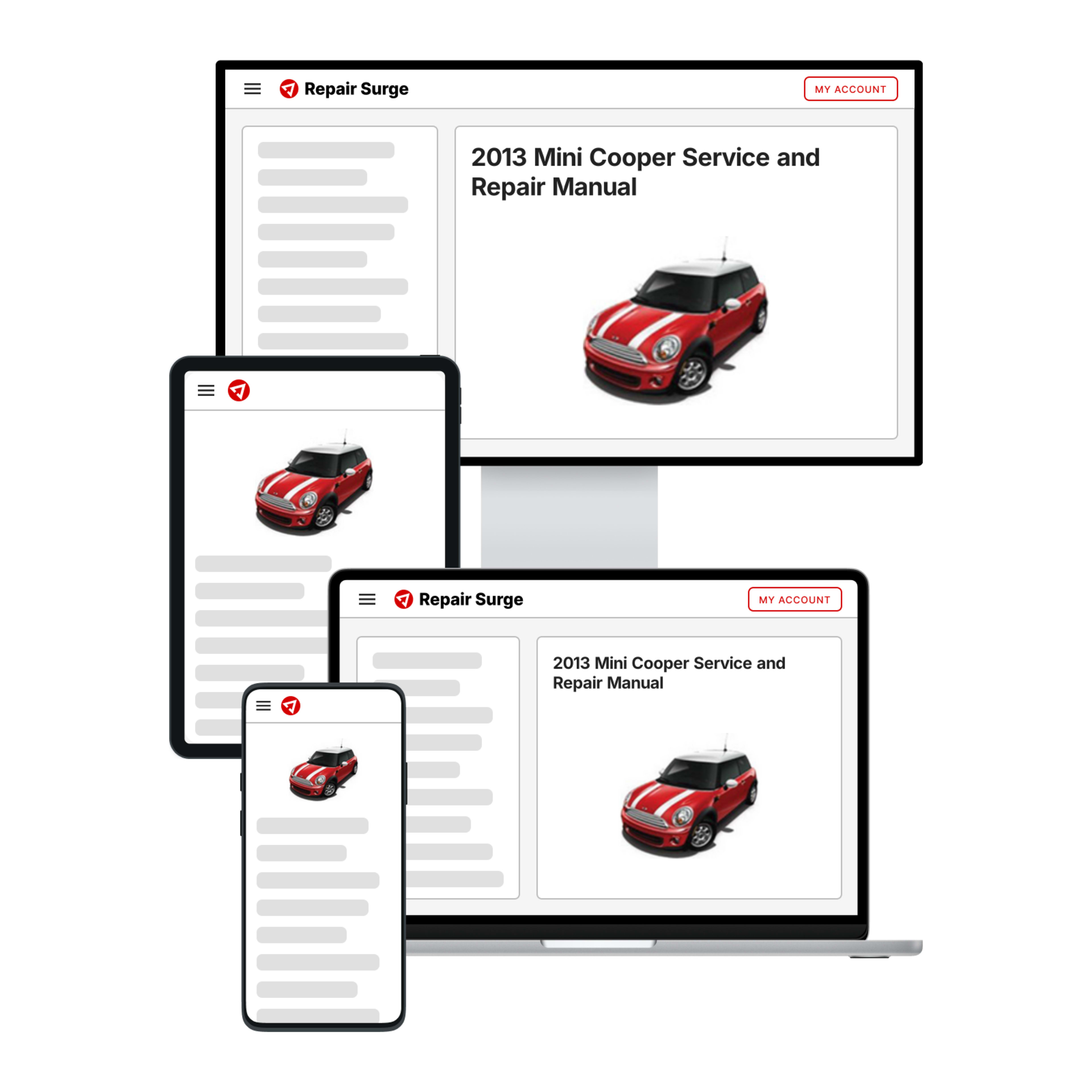 2013 Mini Cooper service and repair manual hero image