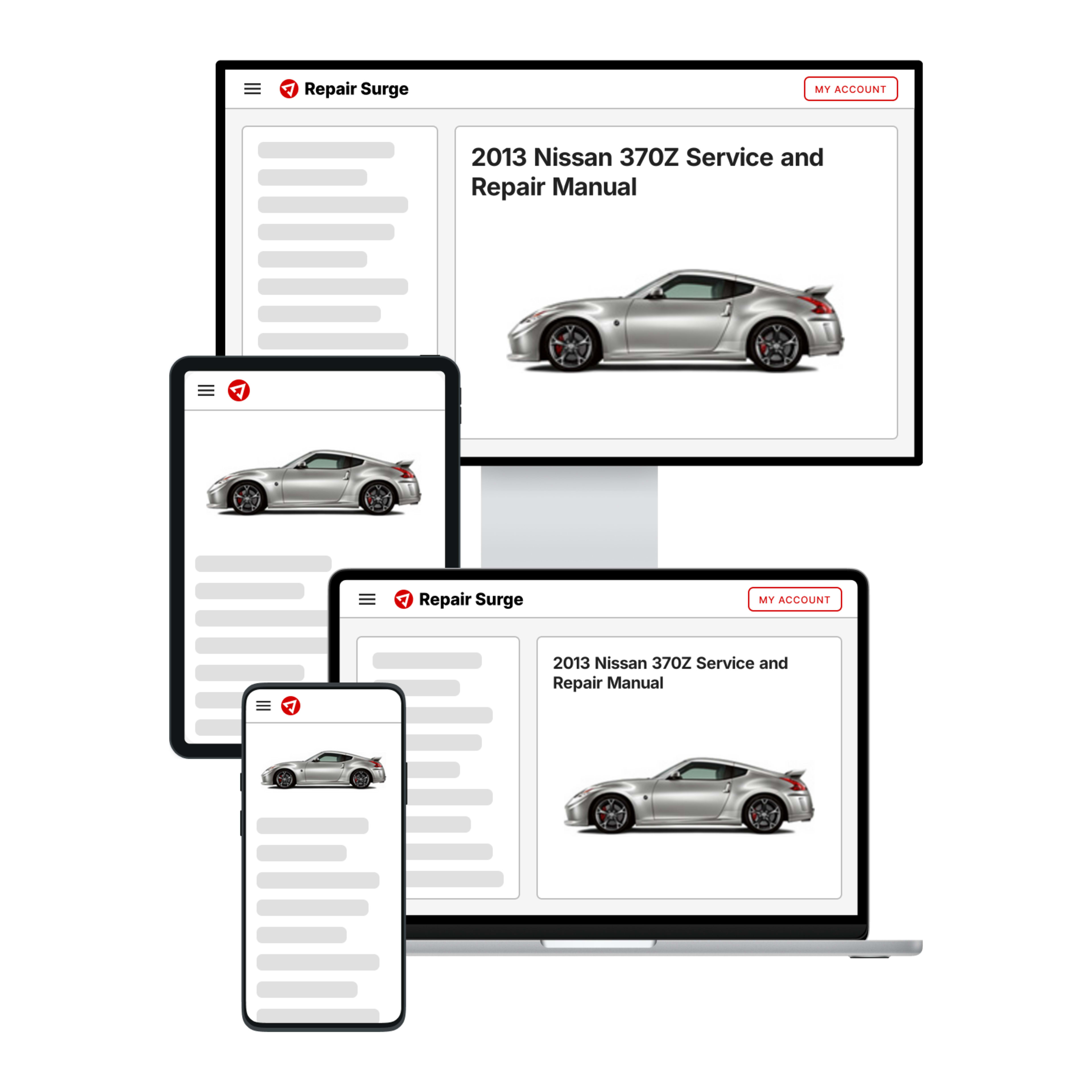 2013 Nissan 370Z service and repair manual hero image