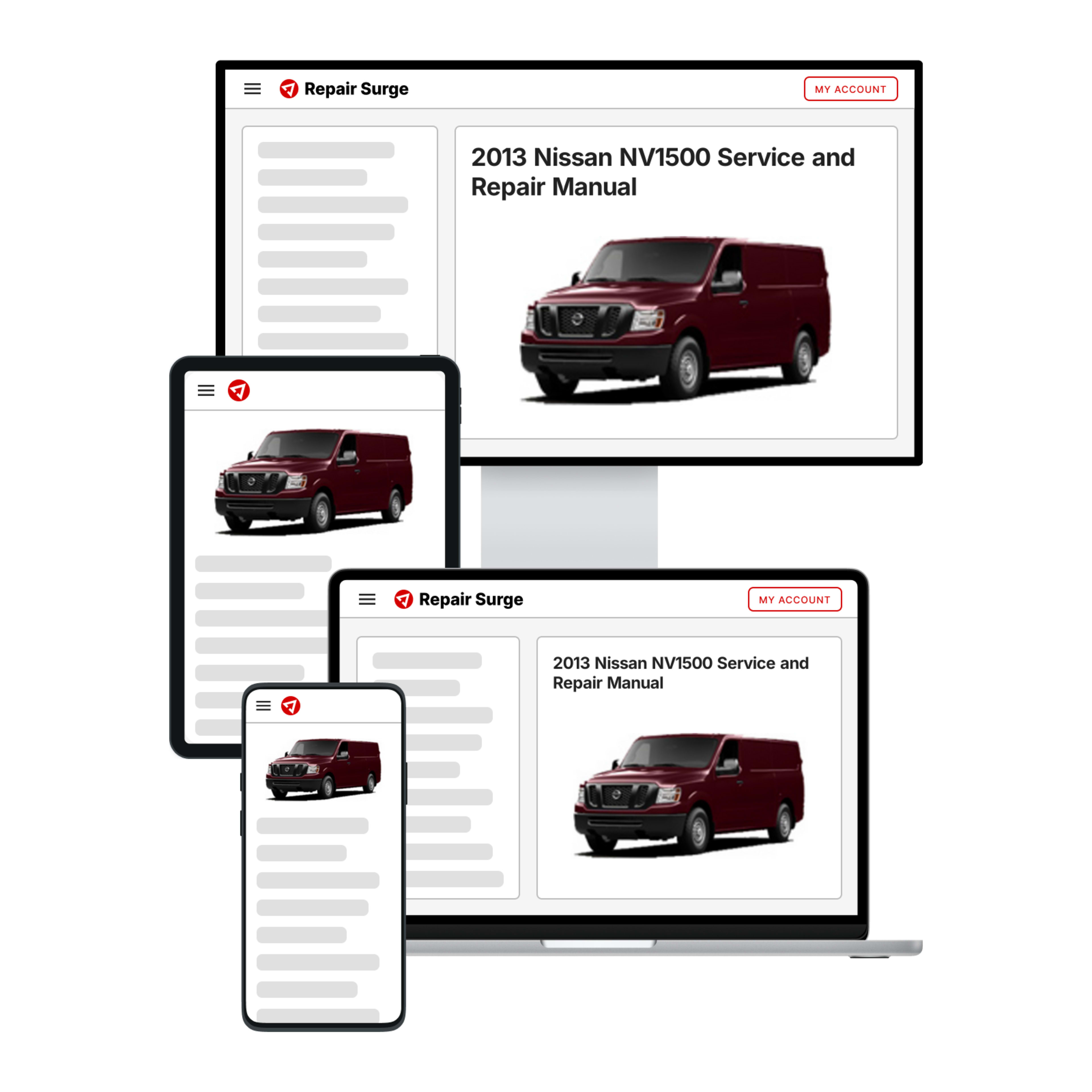 2013 Nissan NV1500 service and repair manual hero image