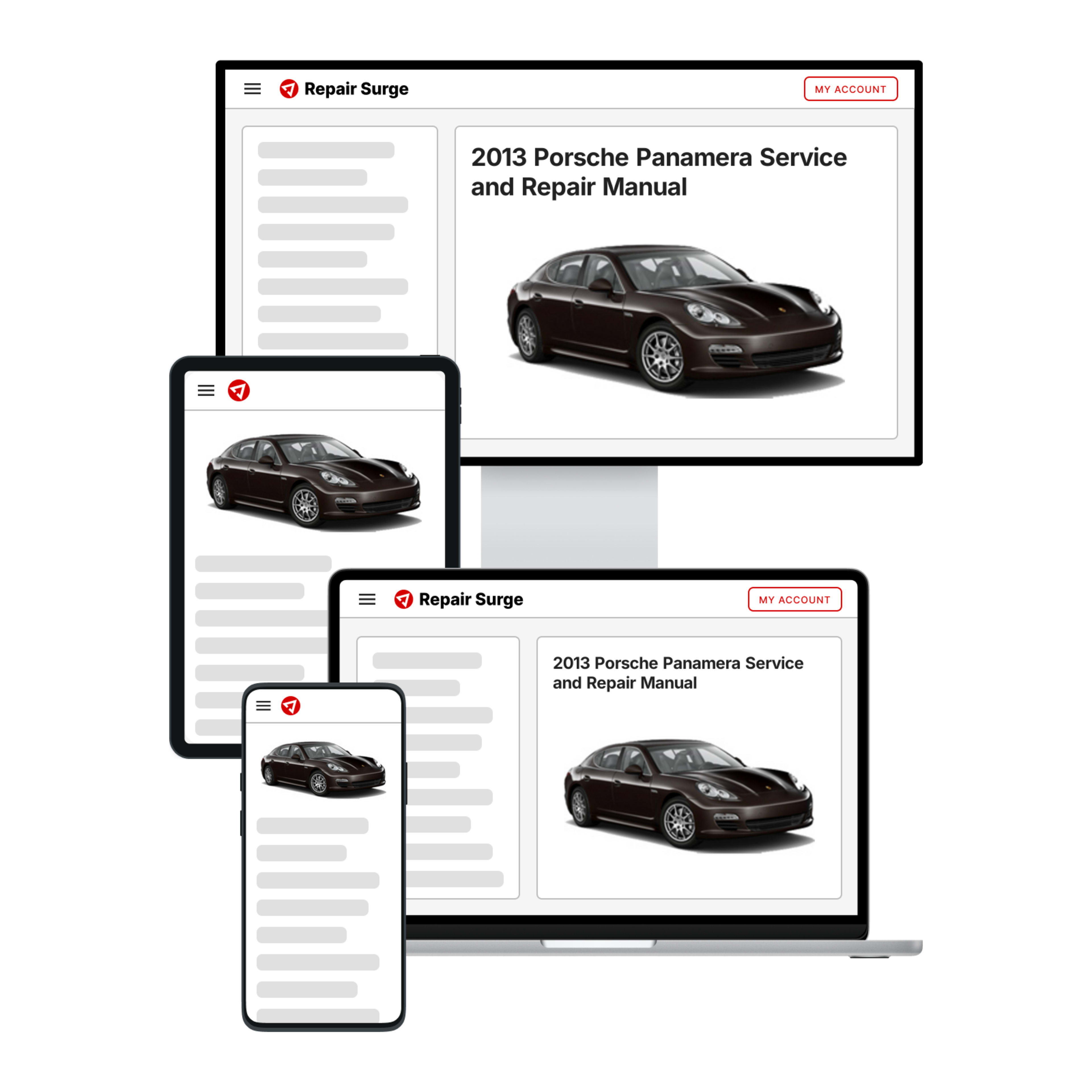2013 Porsche Panamera service and repair manual hero image