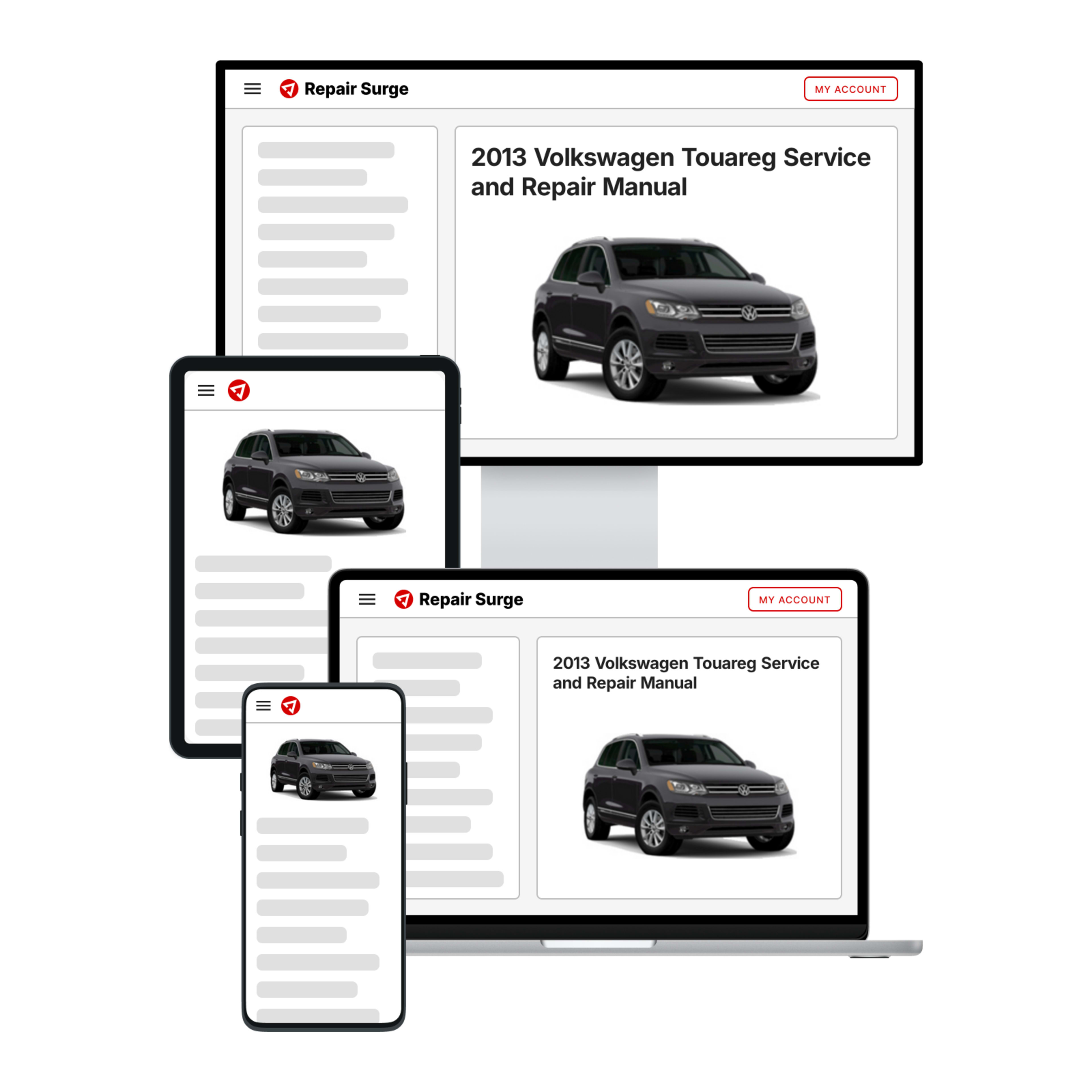 2013 Volkswagen Touareg service and repair manual hero image