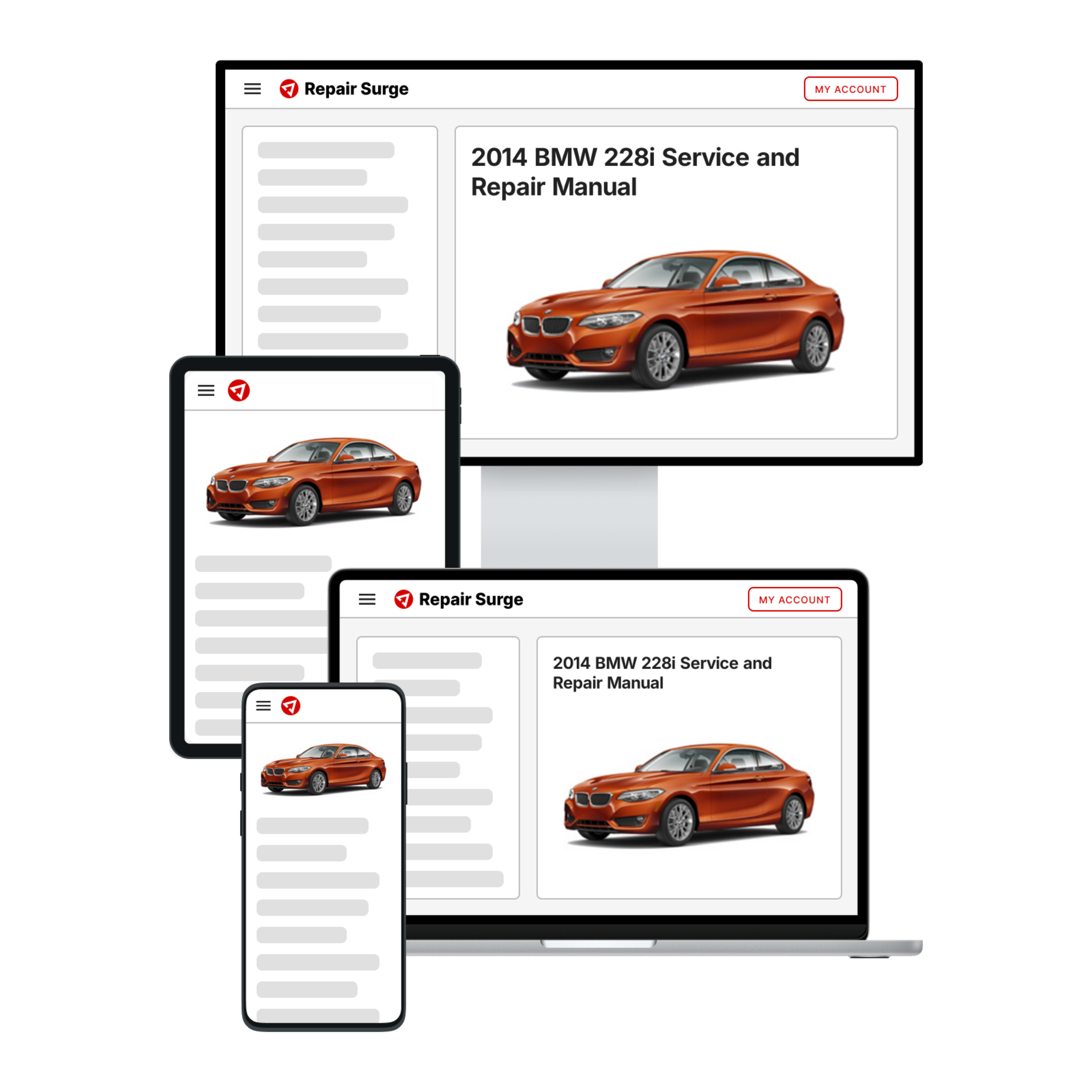 2014 BMW 228i service and repair manual hero image