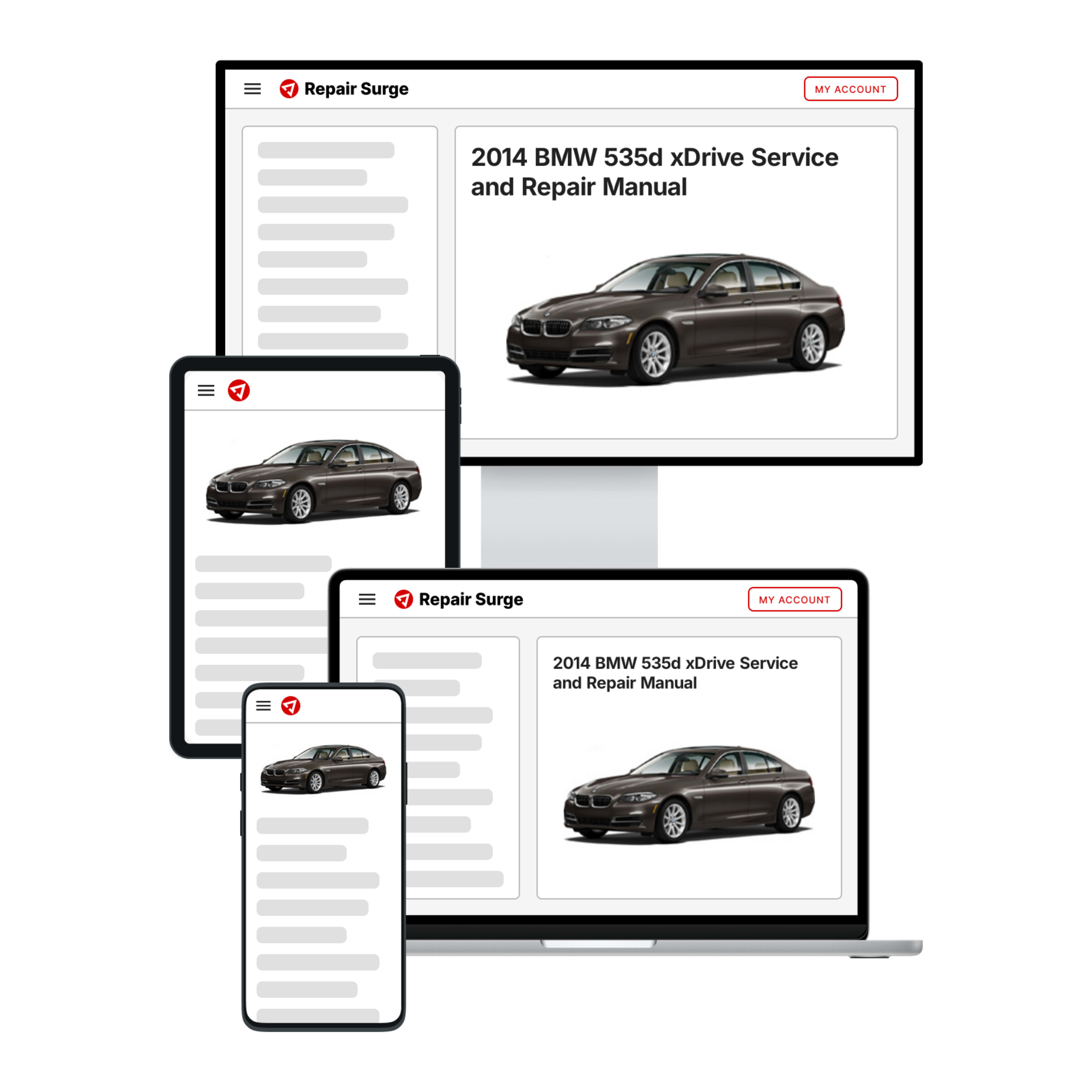 2014 BMW 535d xDrive service and repair manual hero image