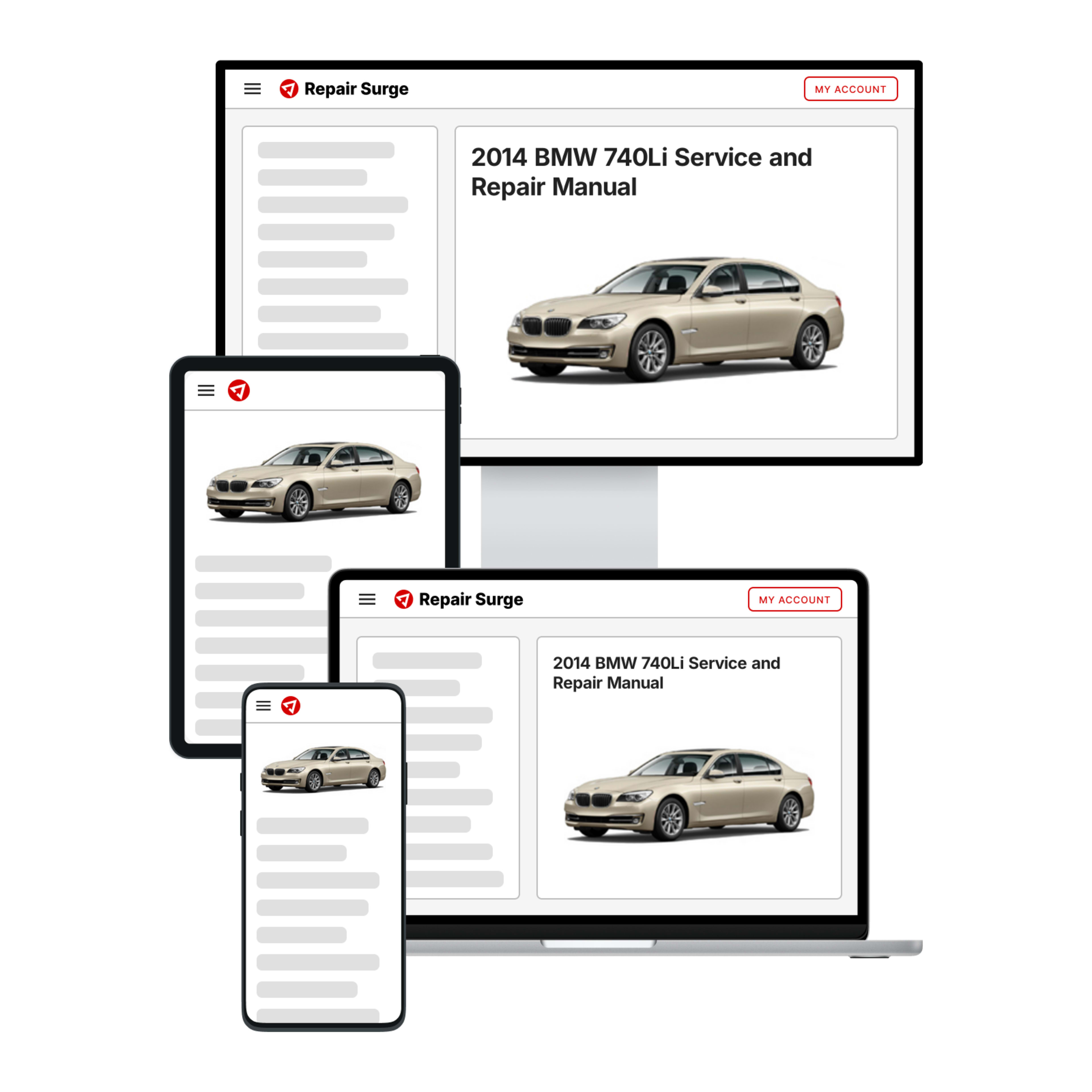 2014 BMW 740Li service and repair manual hero image