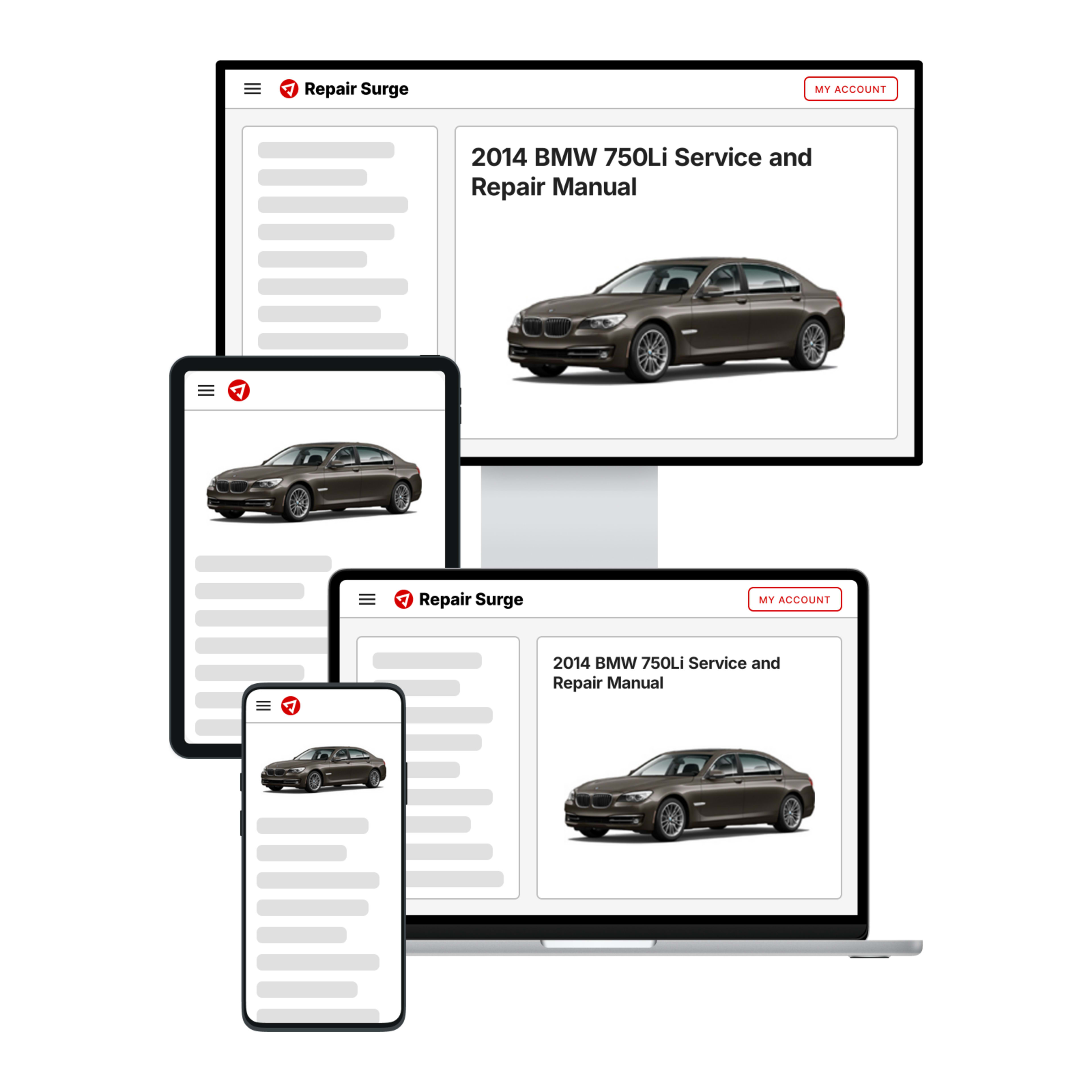 2014 BMW 750Li service and repair manual hero image