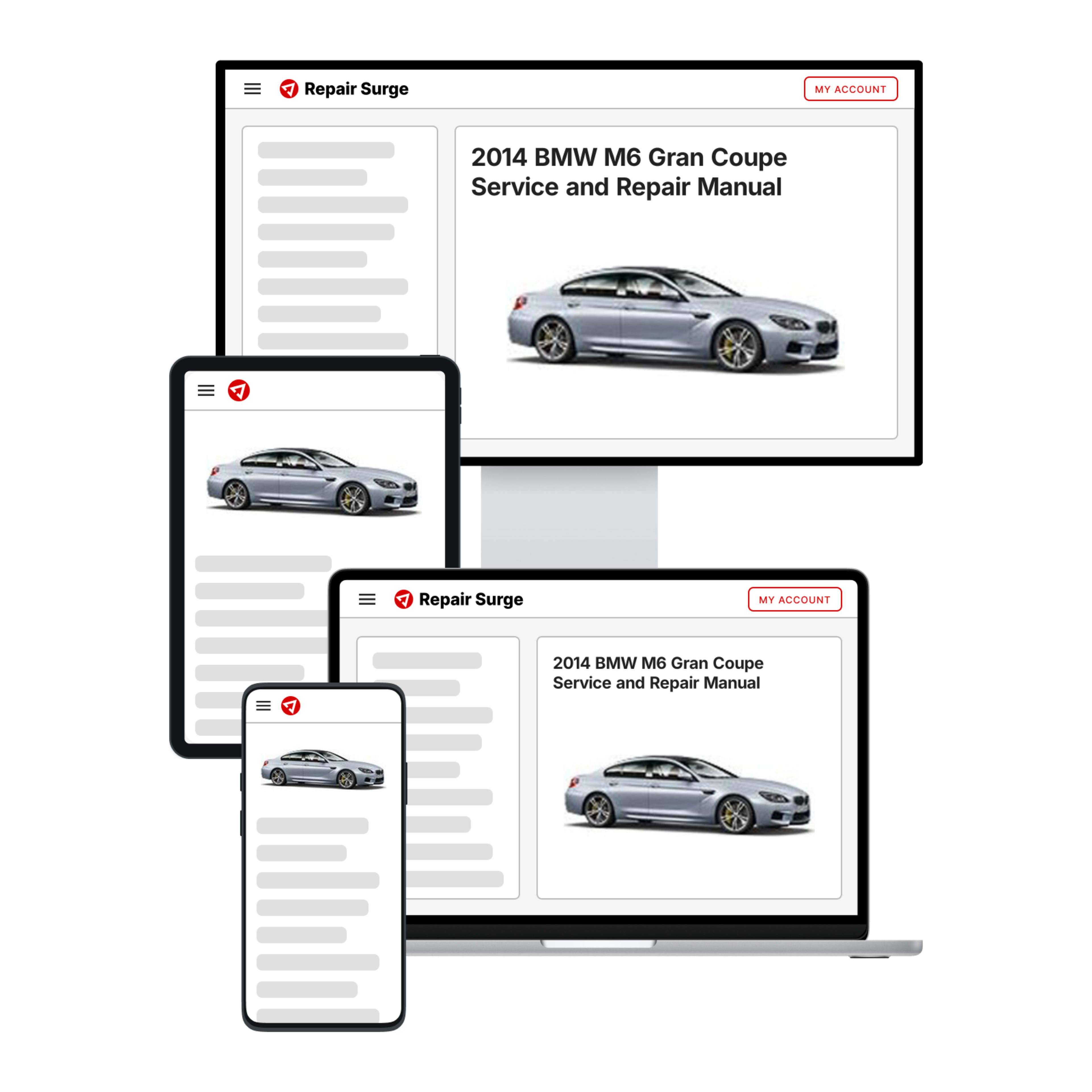 2014 BMW M6 Gran Coupe service and repair manual hero image