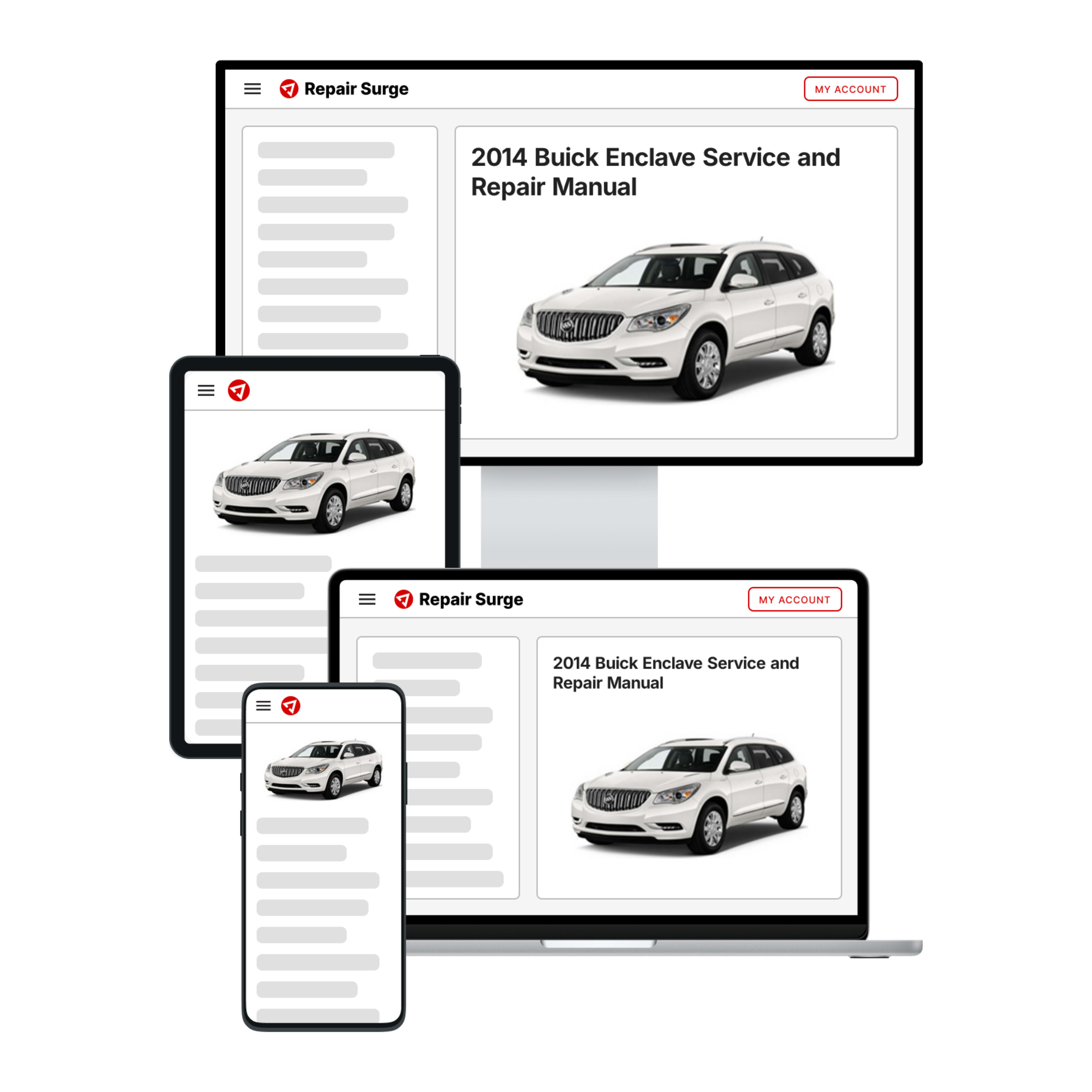 2014 Buick Enclave service and repair manual hero image