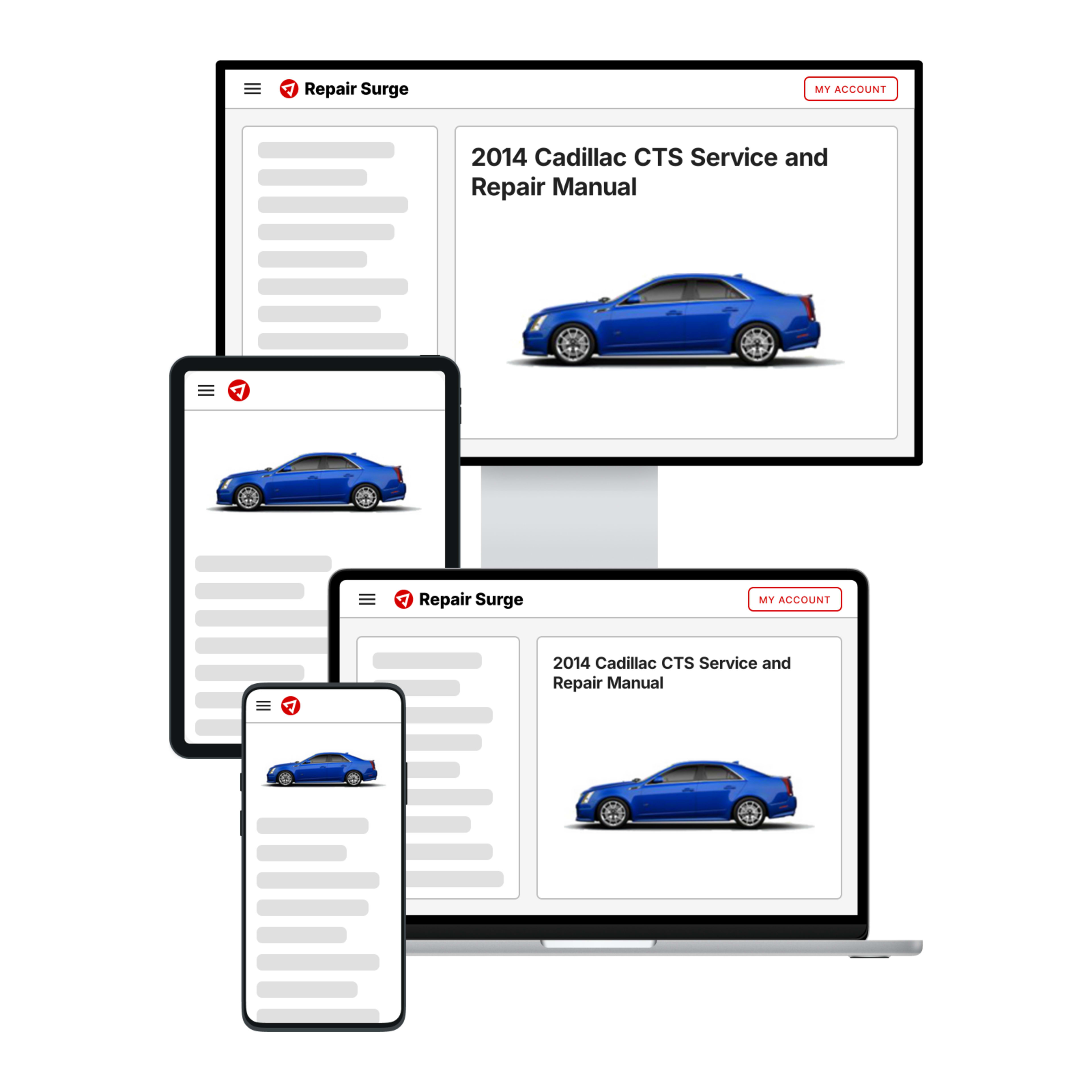 2014 Cadillac CTS service and repair manual hero image