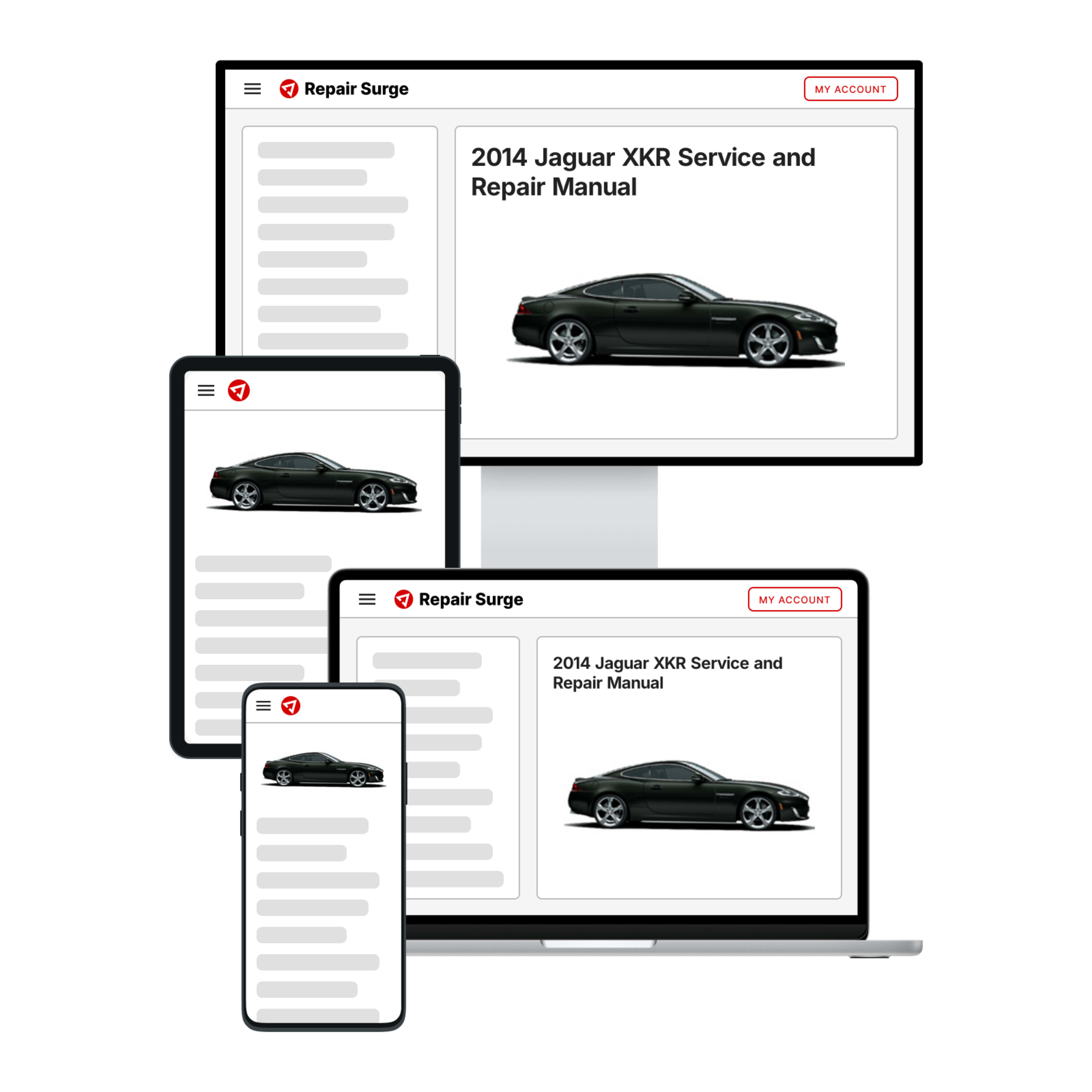 2014 Jaguar XKR service and repair manual hero image