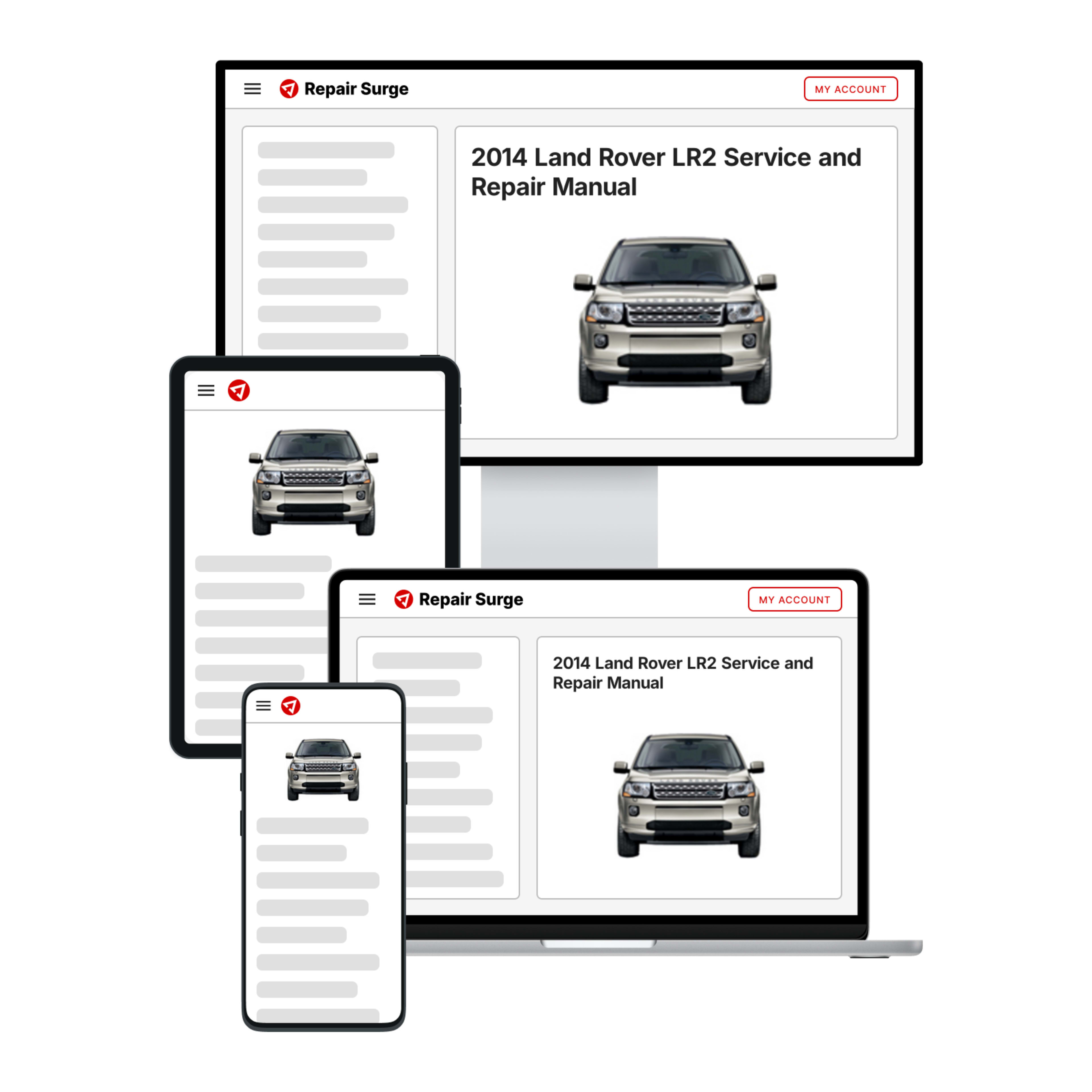 2014 Land Rover LR2 service and repair manual hero image