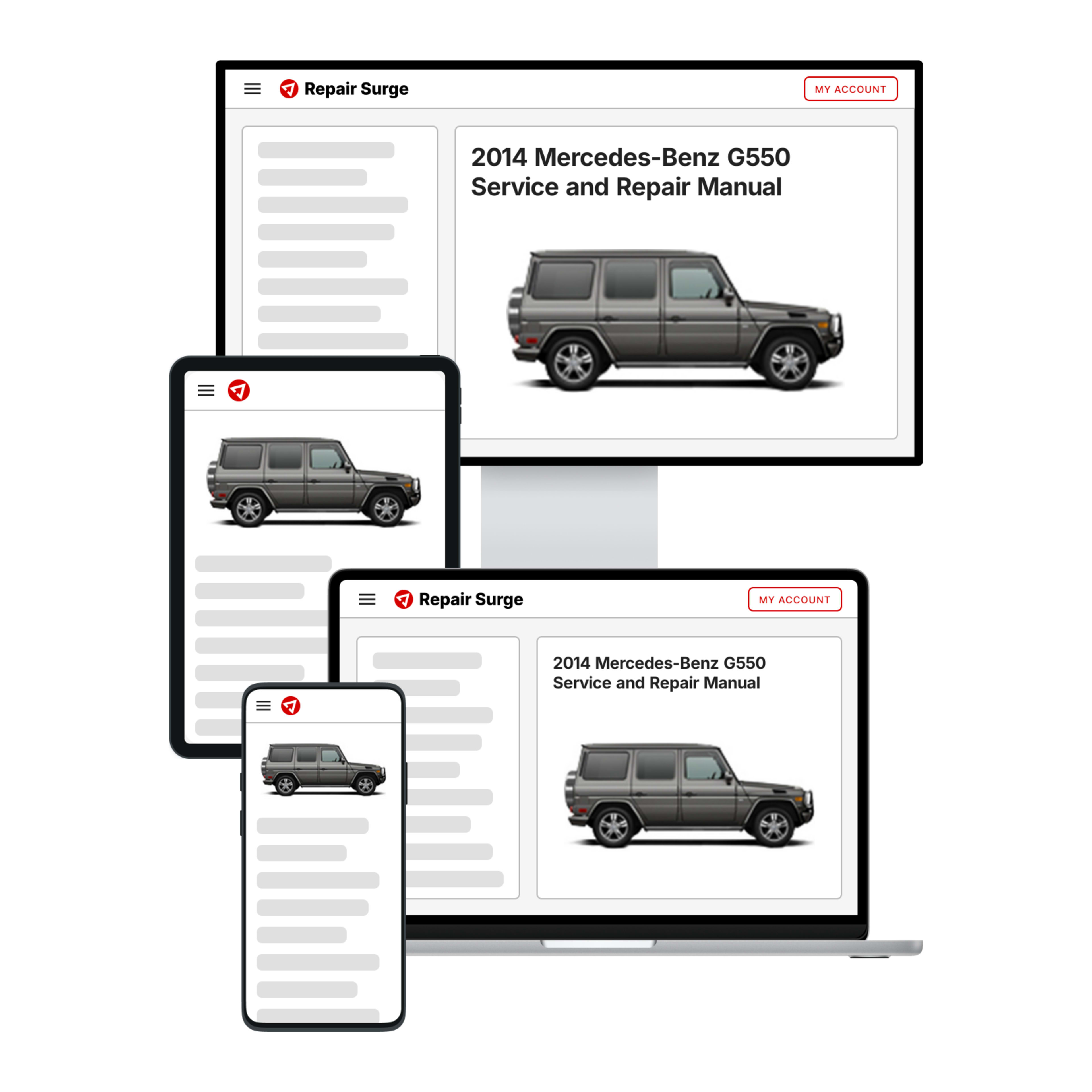 2014 Mercedes-Benz G550 service and repair manual hero image