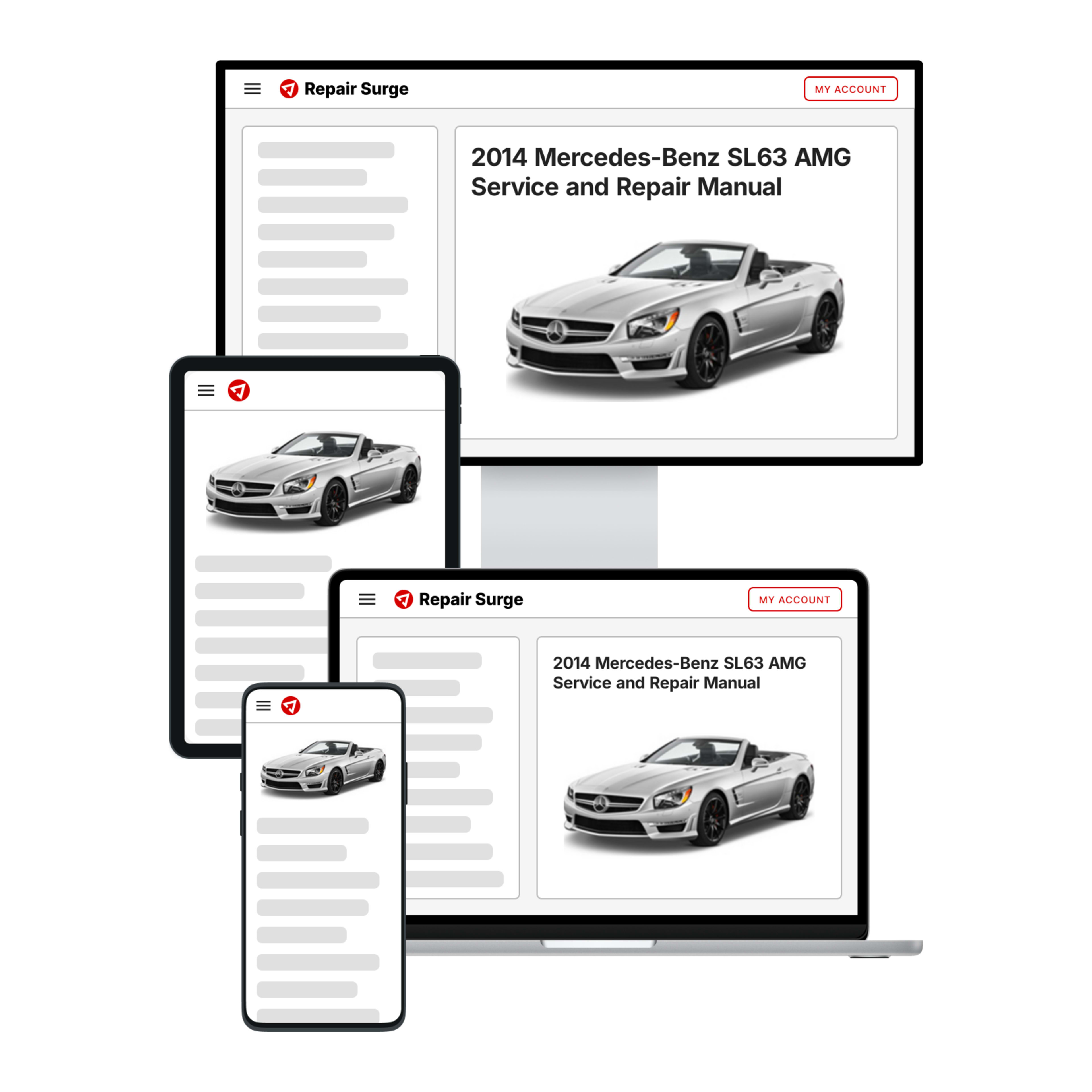 2014 Mercedes-Benz SL63 AMG service and repair manual hero image