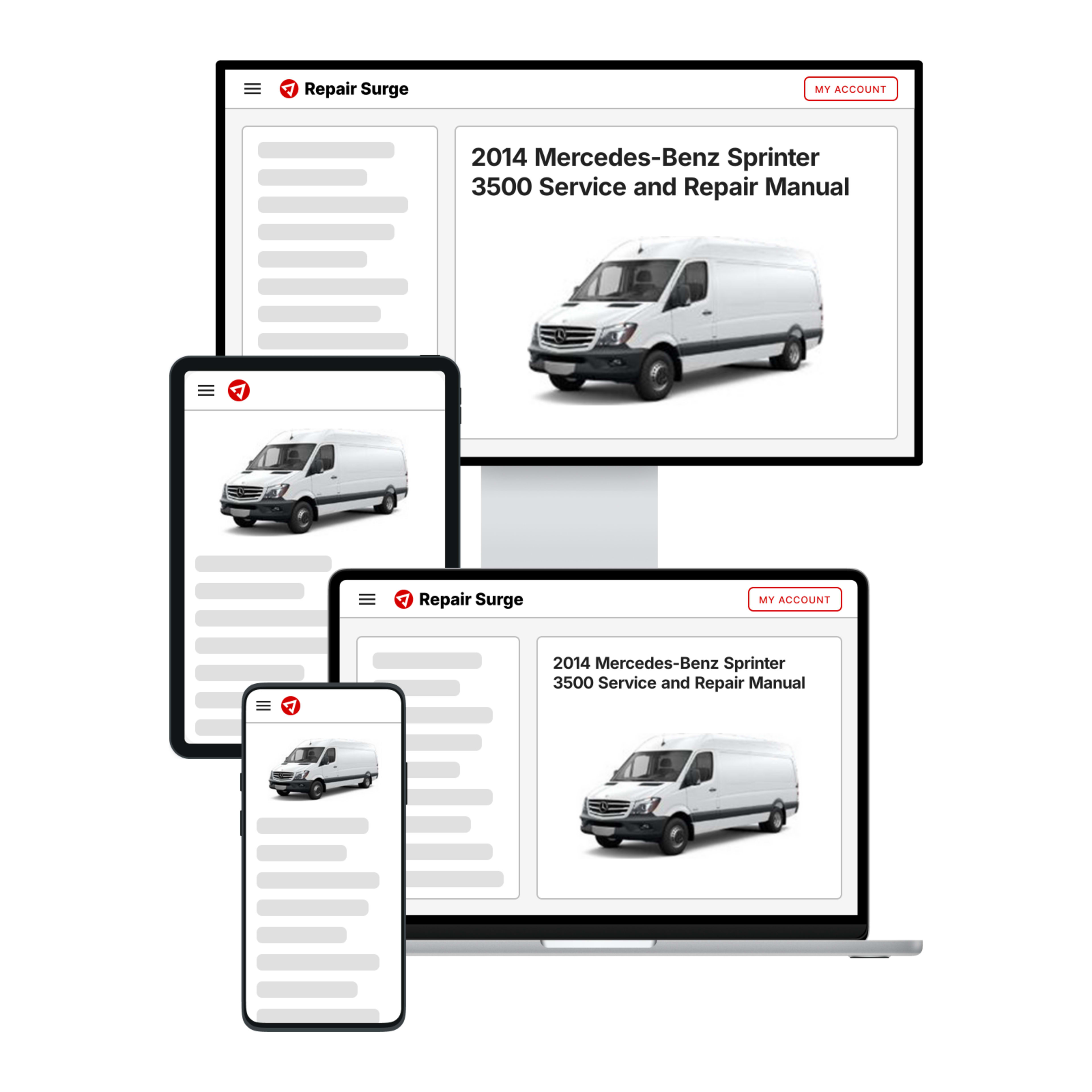 2014 Mercedes-Benz Sprinter 3500 service and repair manual hero image