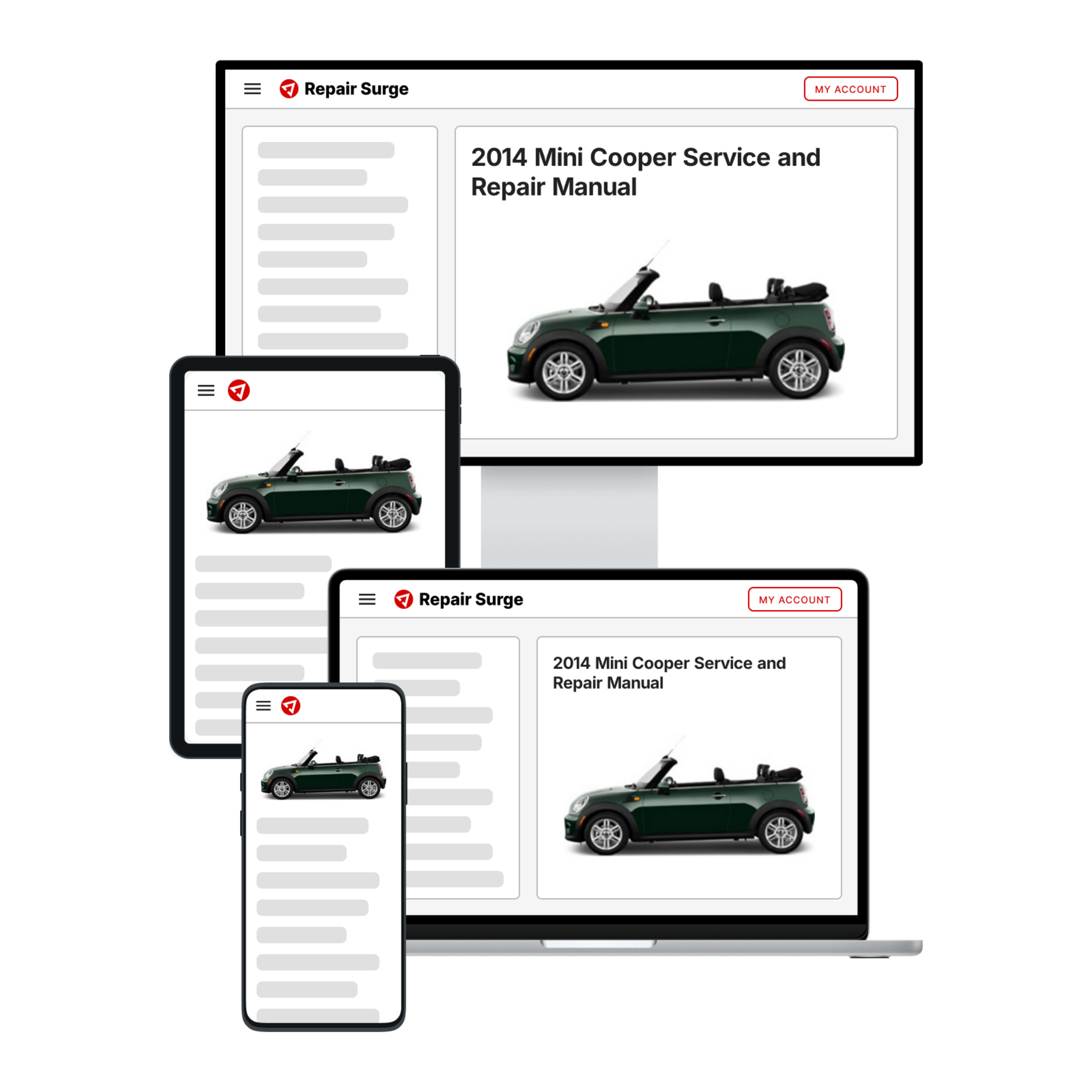 2014 Mini Cooper service and repair manual hero image