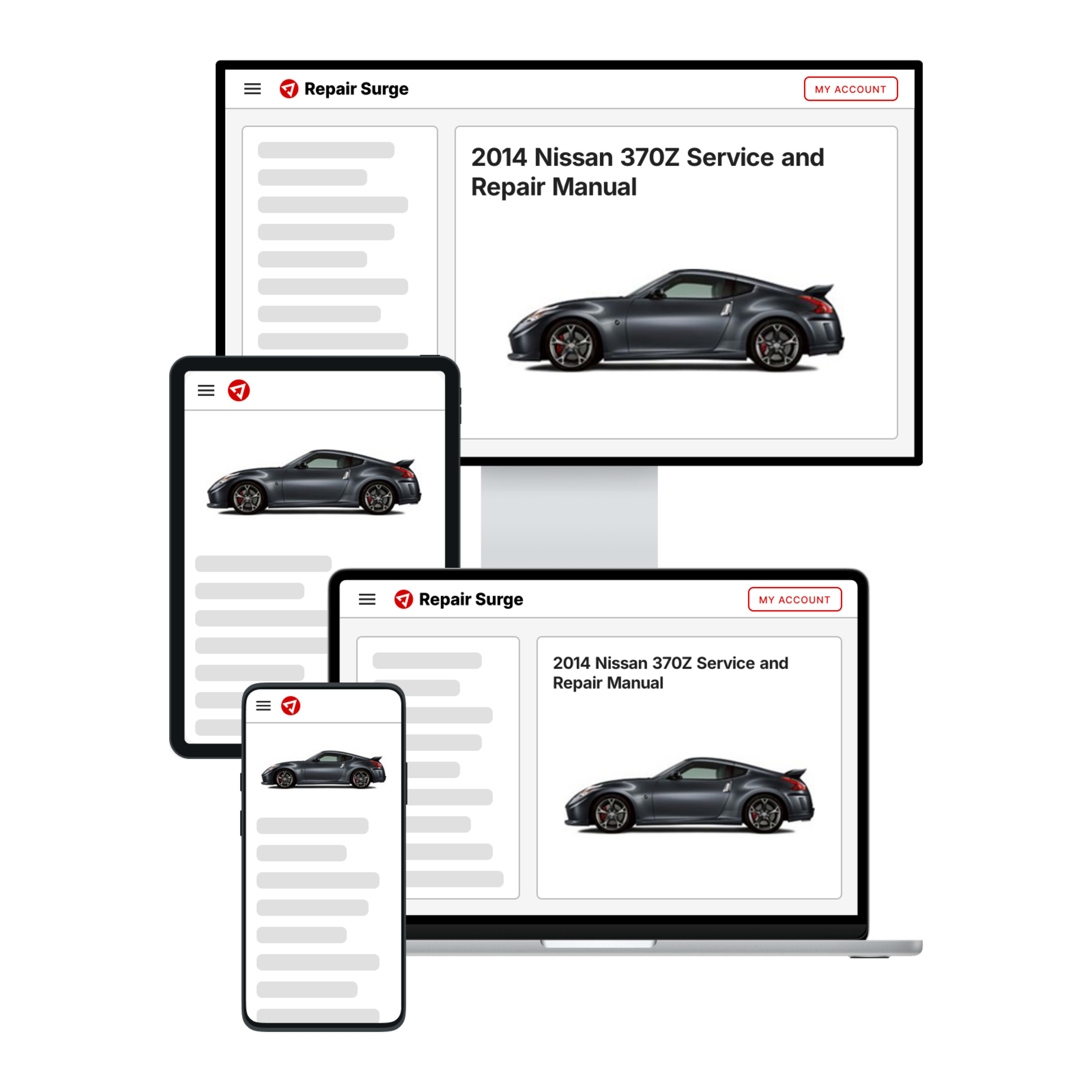 2014 Nissan 370Z service and repair manual hero image