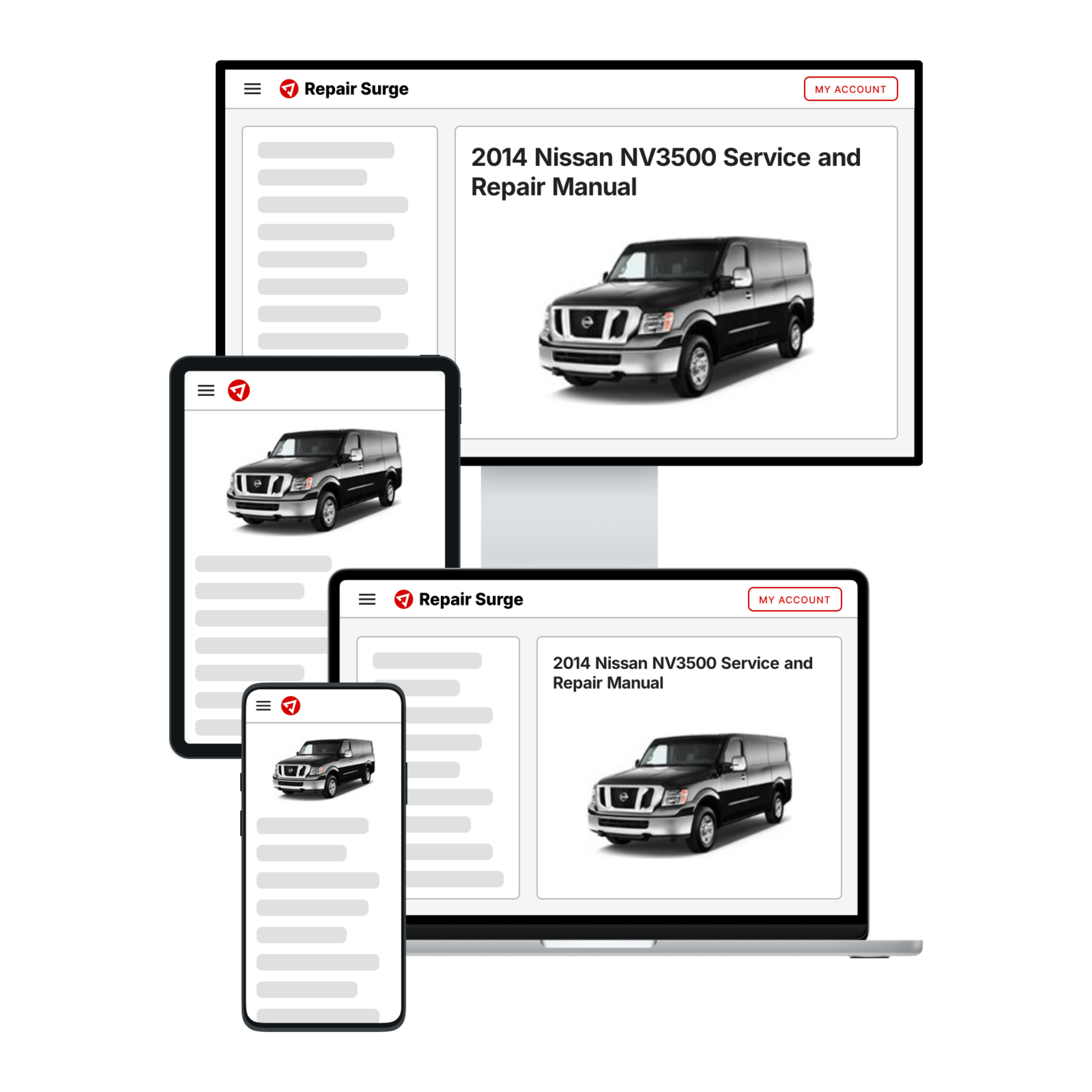 2014 Nissan NV3500 service and repair manual hero image
