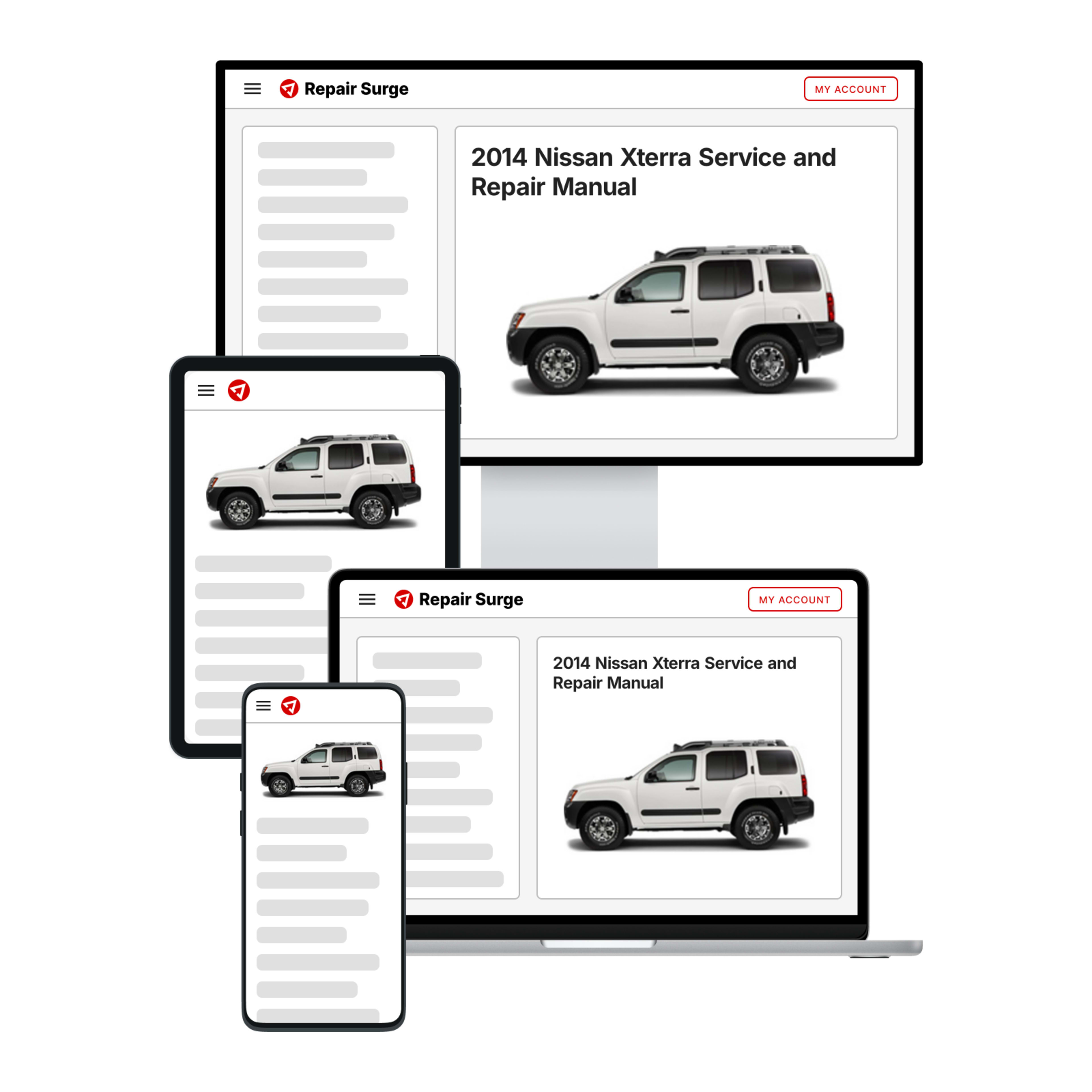 2014 Nissan Xterra service and repair manual hero image