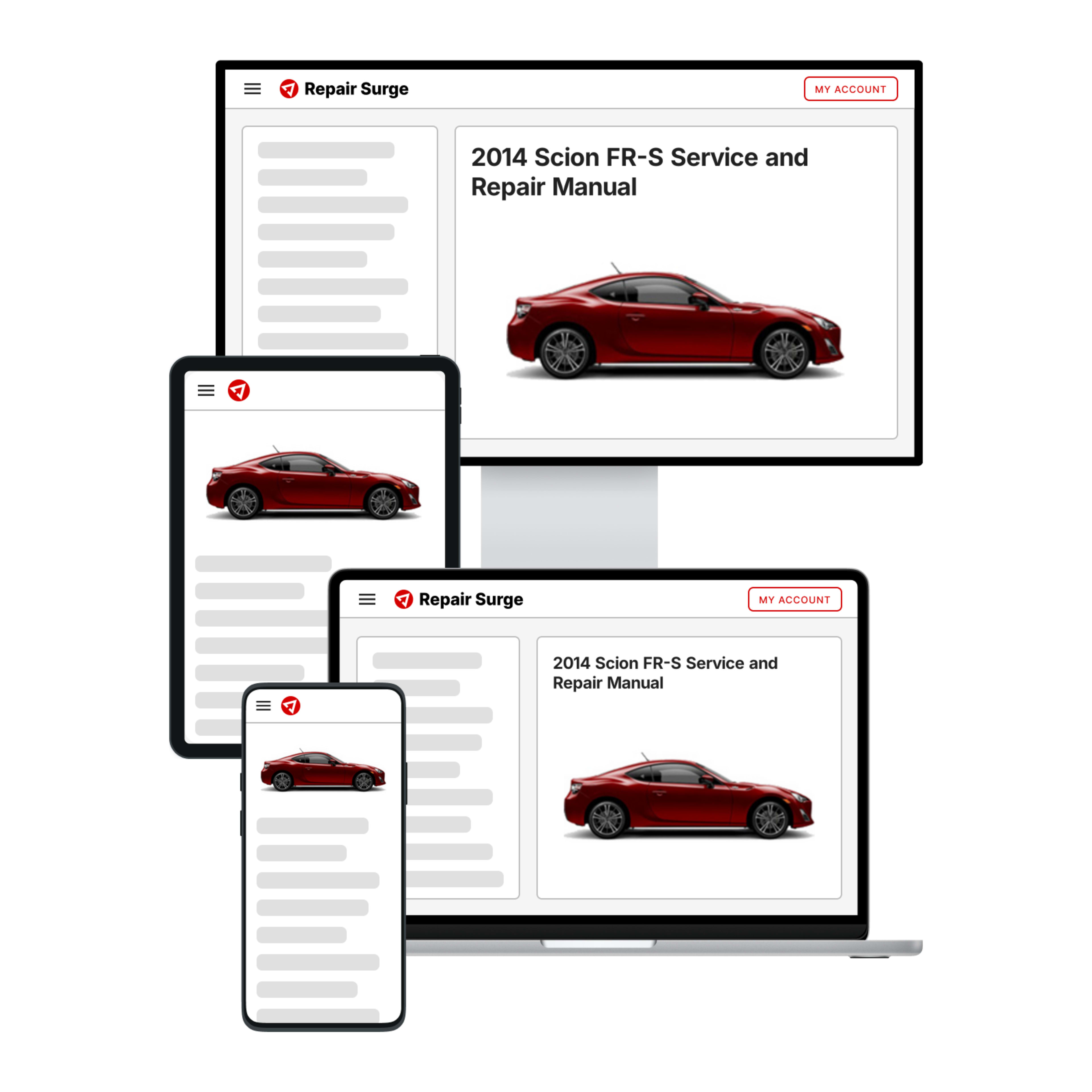 2014 Scion FR-S service and repair manual hero image