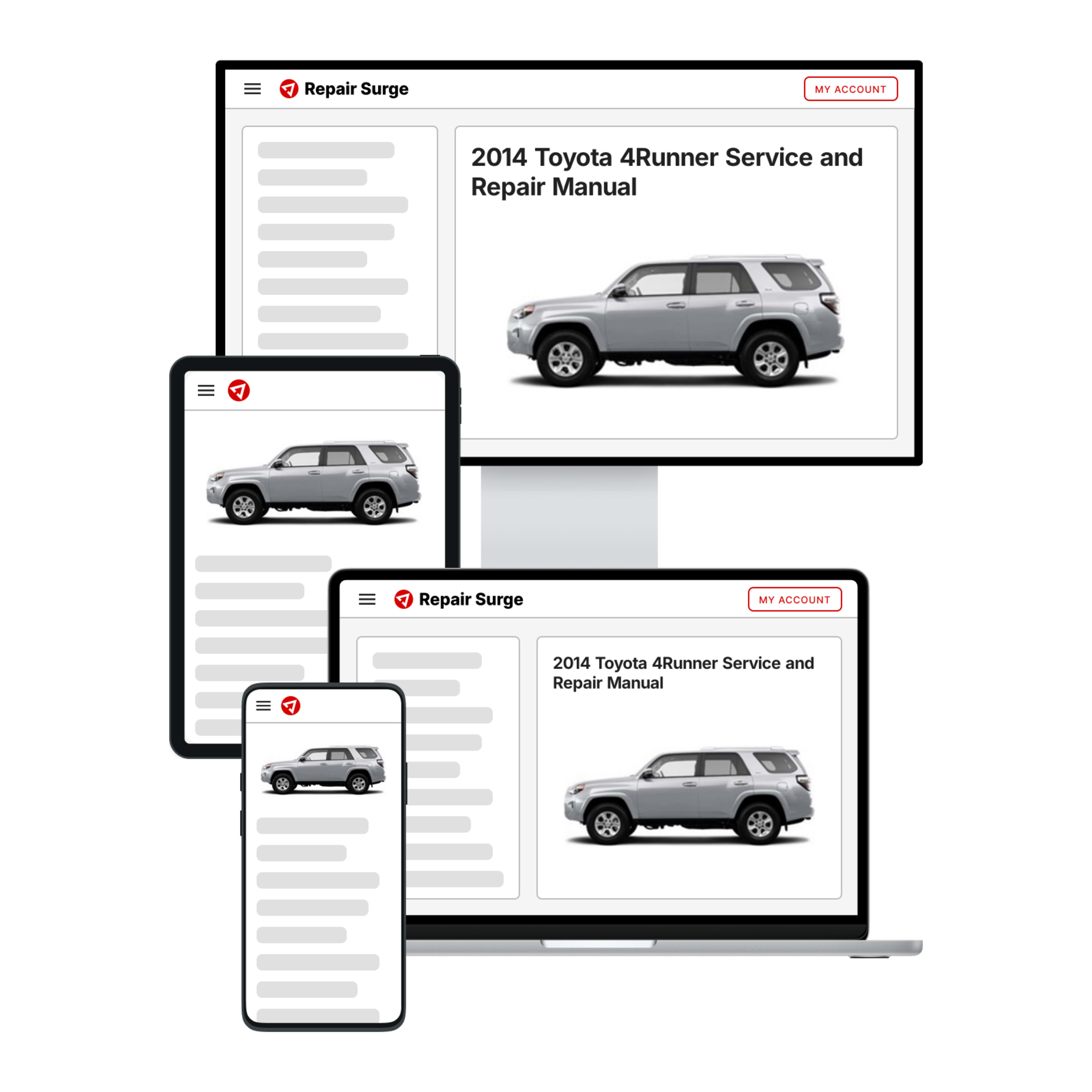 2014 Toyota 4Runner service and repair manual hero image