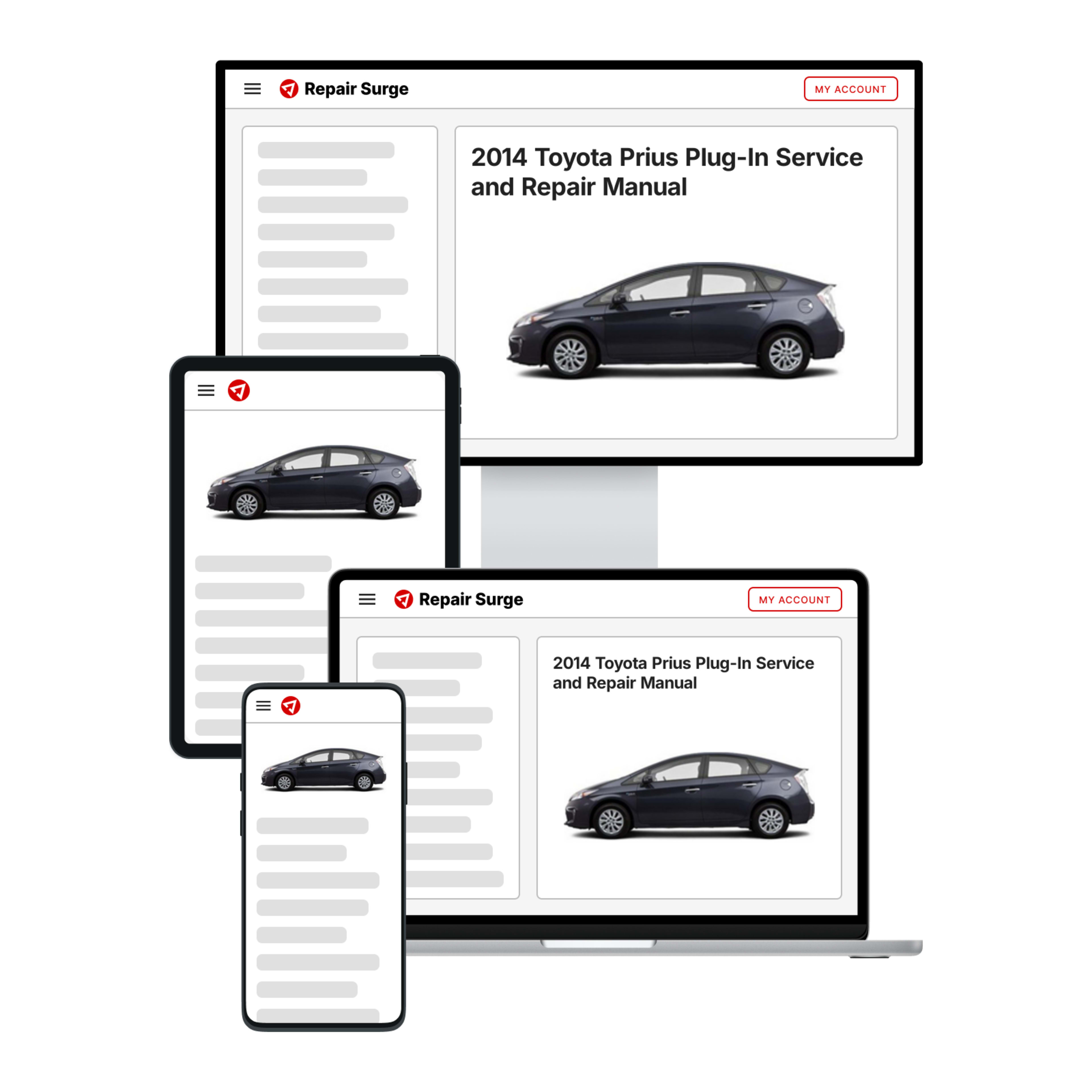 2014 Toyota Prius Plug-In service and repair manual hero image