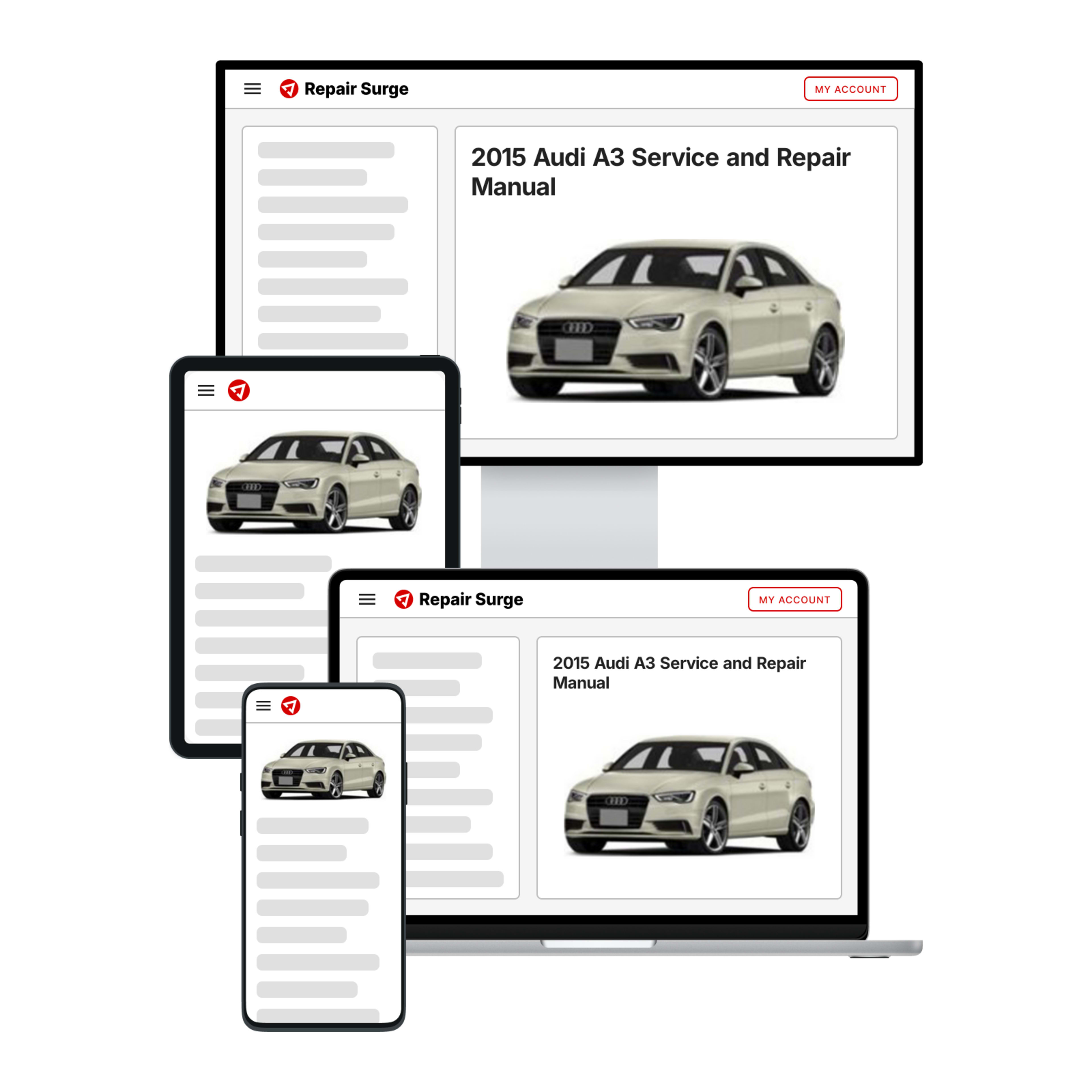 2015 Audi A3 service and repair manual hero image