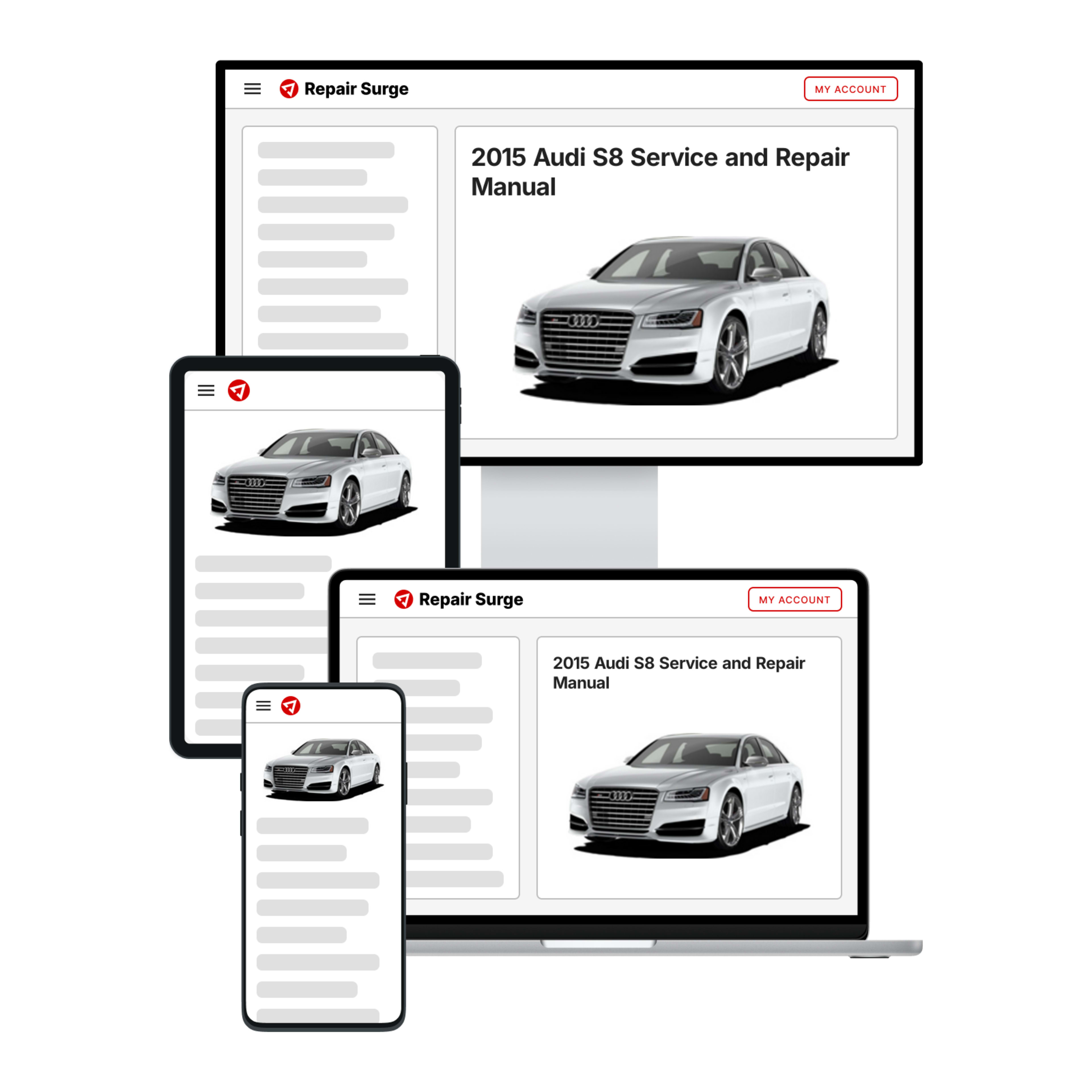 2015 Audi S8 service and repair manual hero image