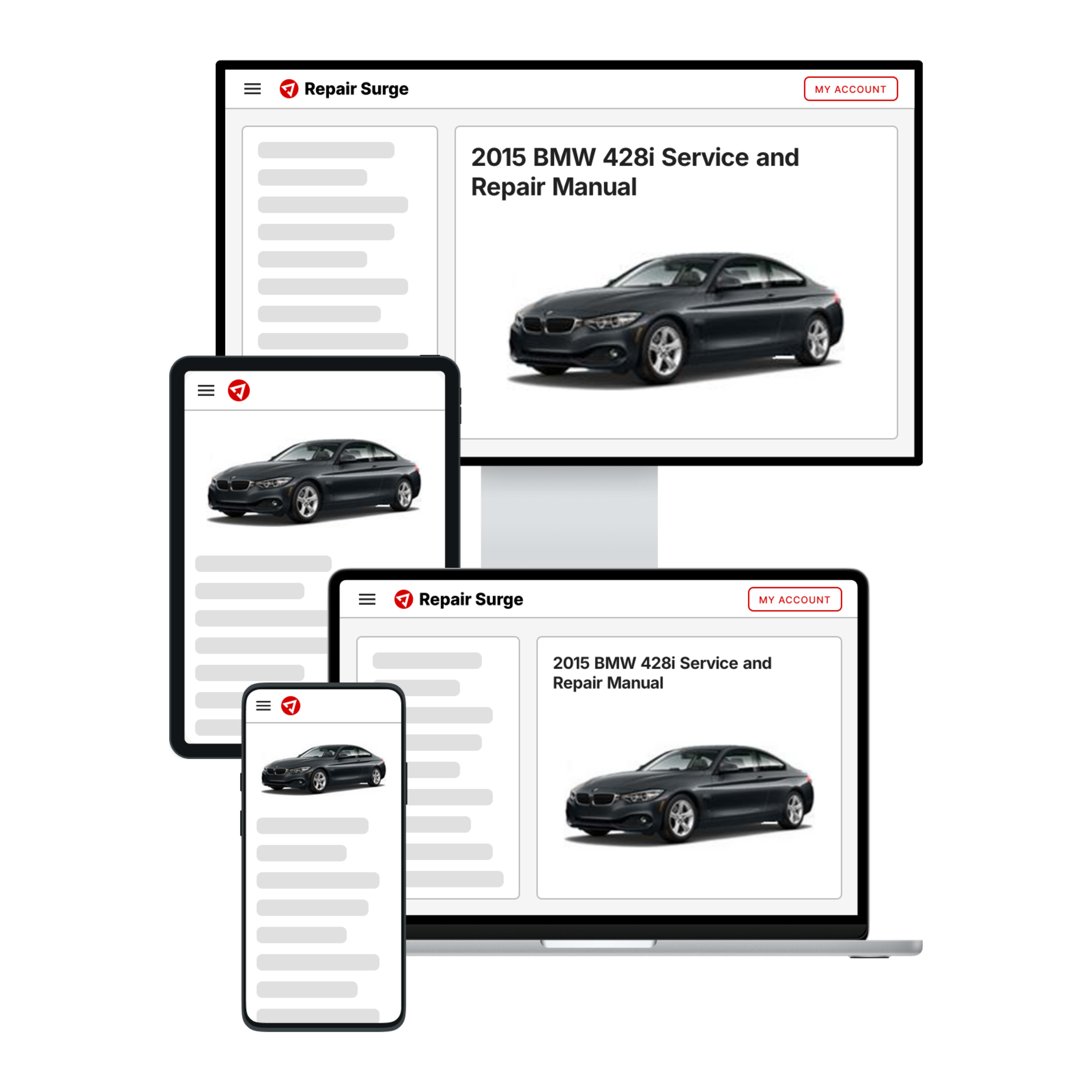 2015 BMW 428i service and repair manual hero image