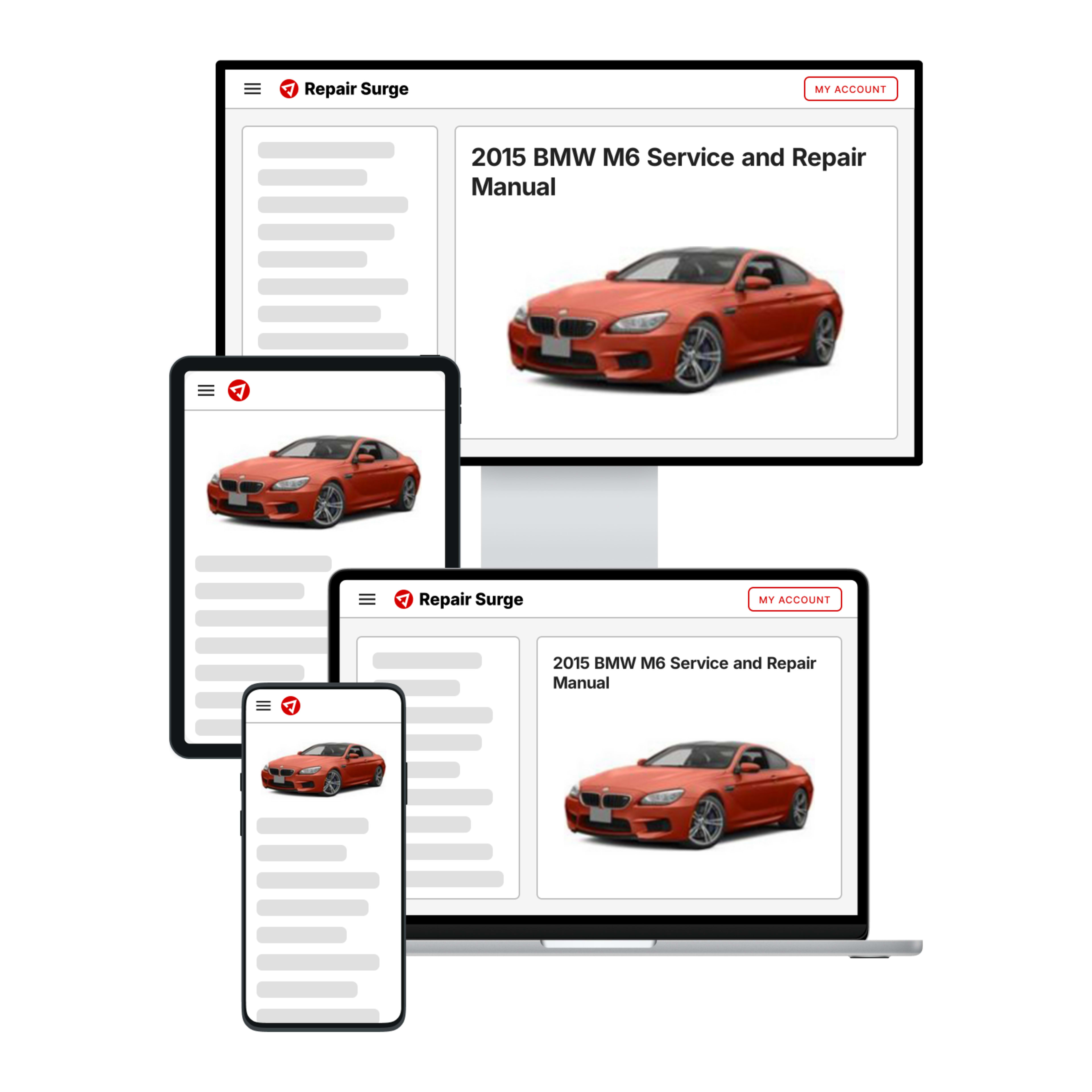 2015 BMW M6 service and repair manual hero image