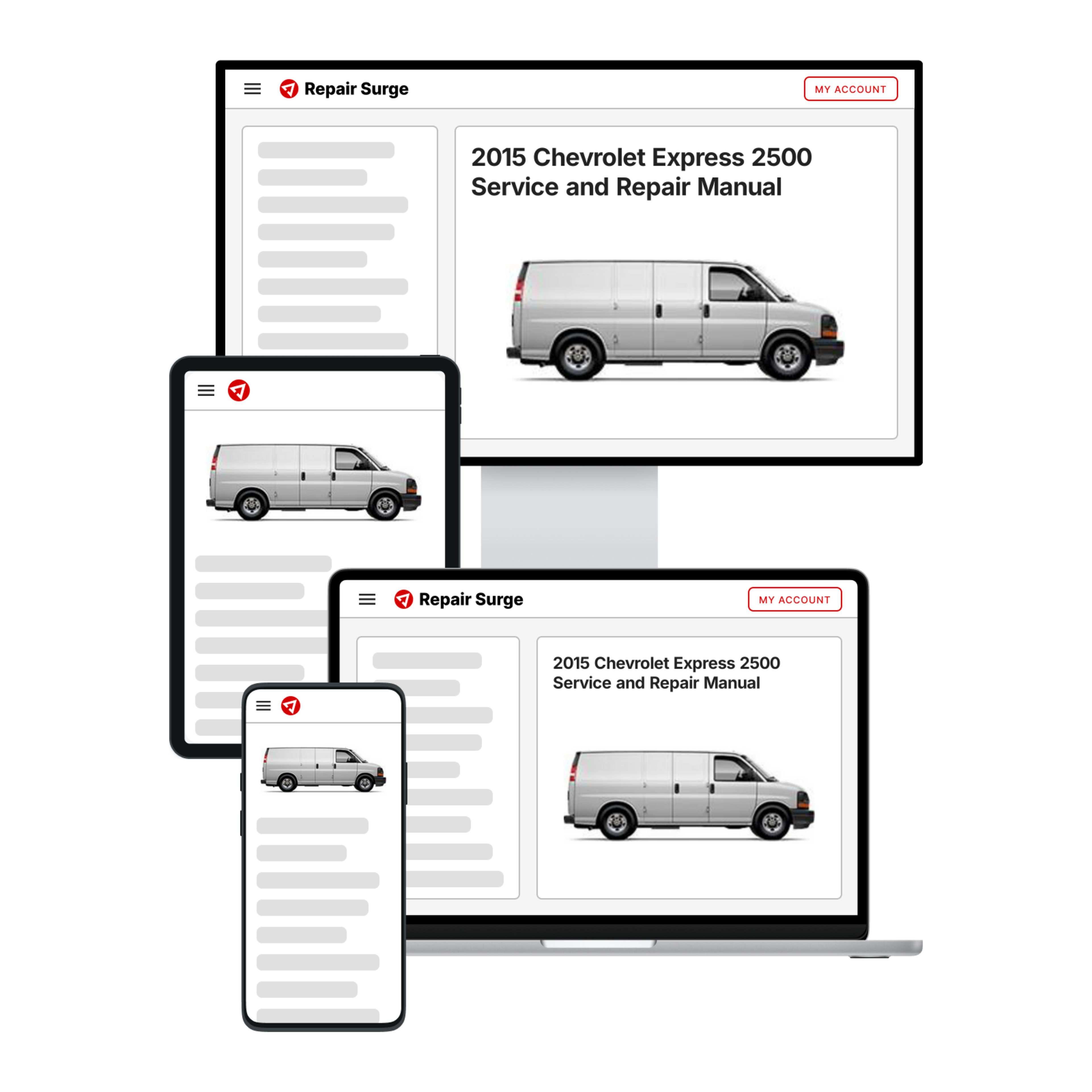 2015 Chevrolet Express 2500 service and repair manual hero image