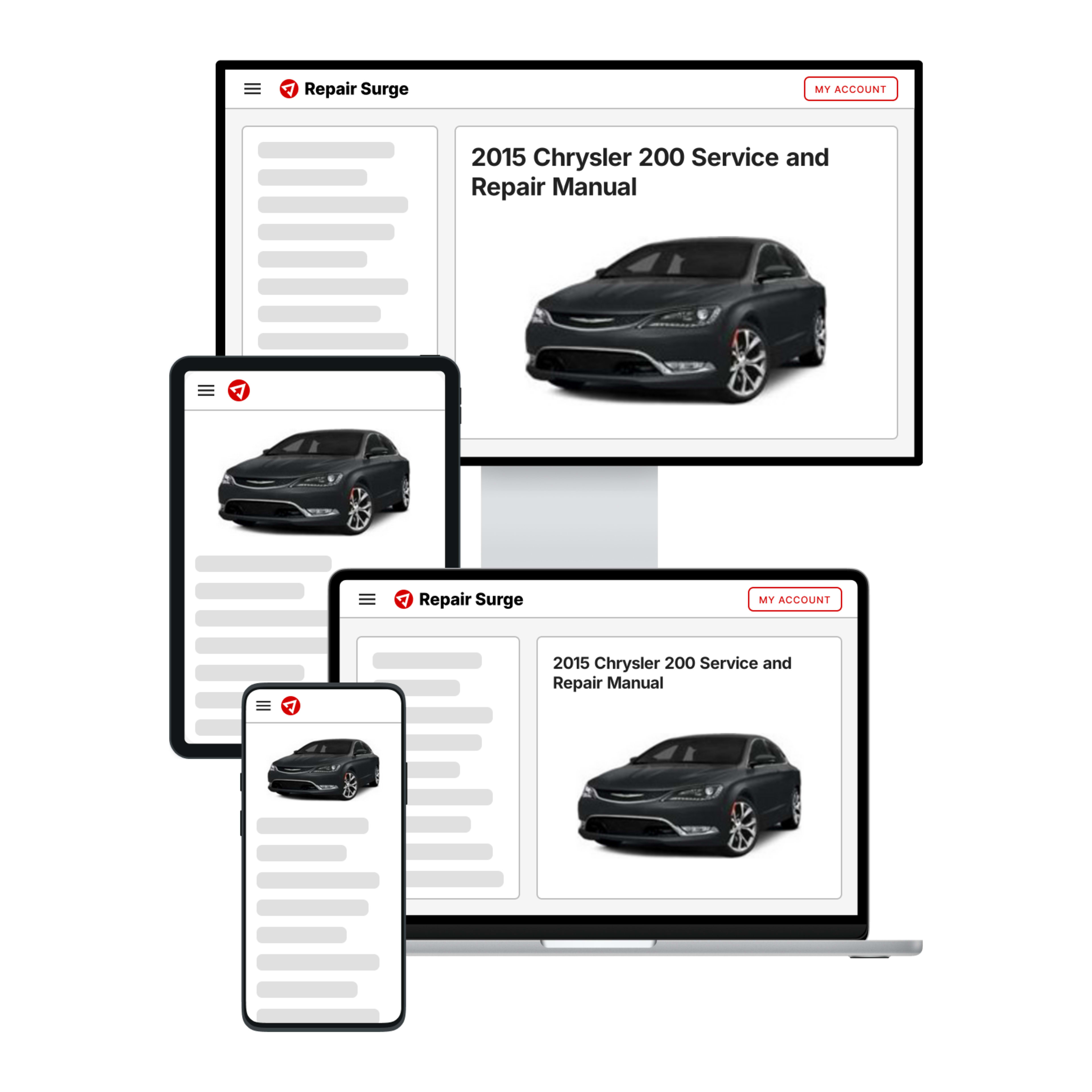 2015 Chrysler 200 service and repair manual hero image
