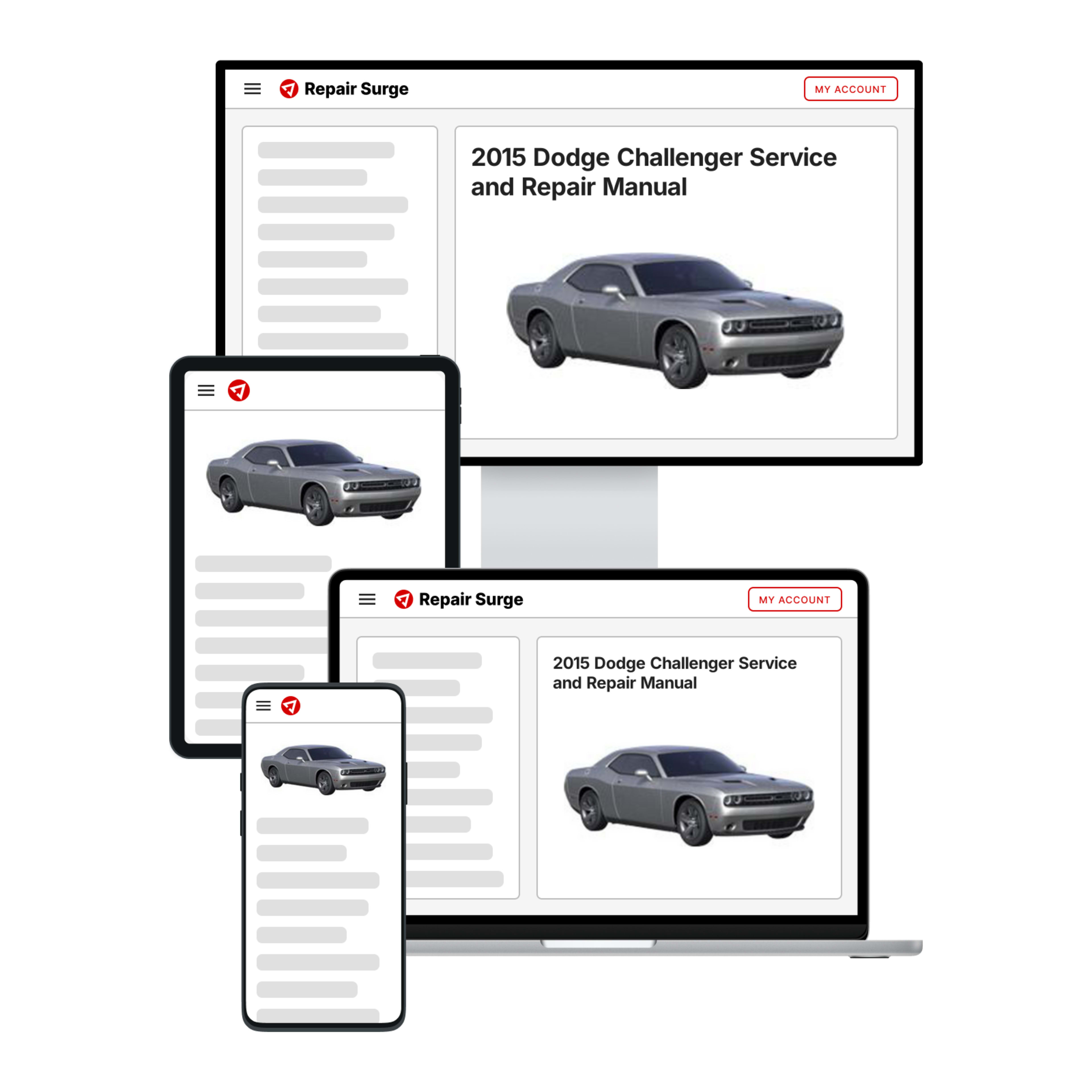2015 Dodge Challenger service and repair manual hero image