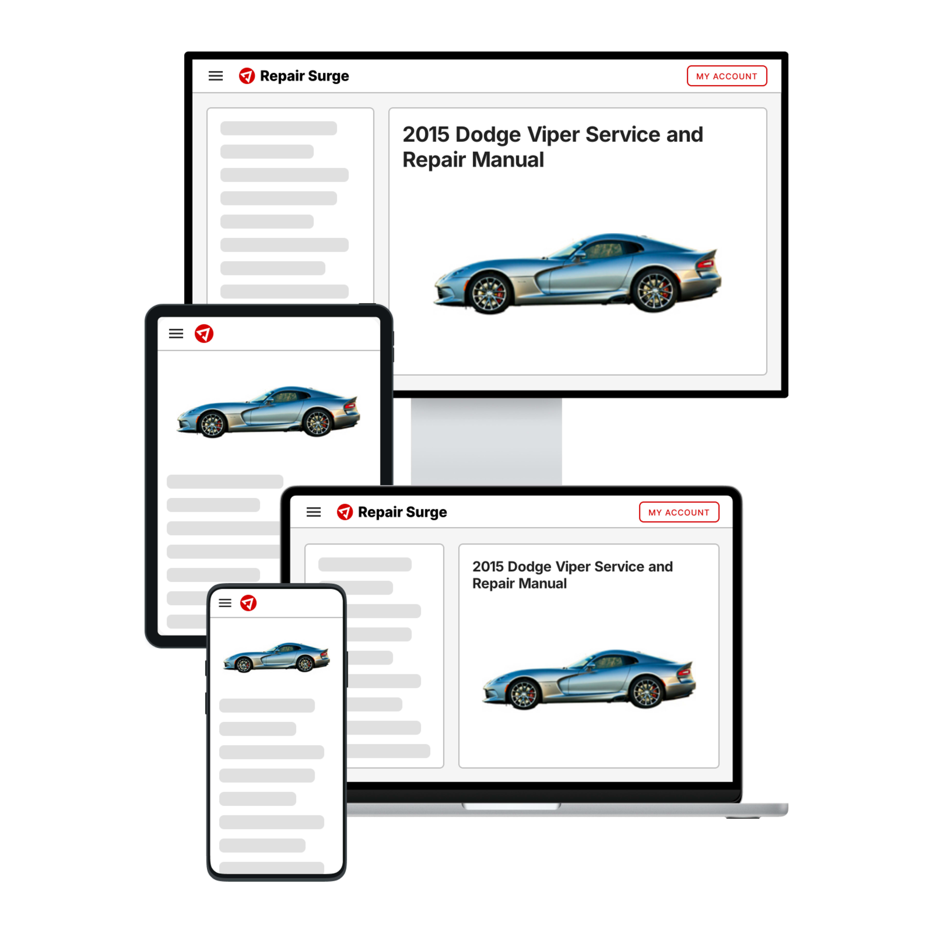 2015 Dodge Viper service and repair manual hero image