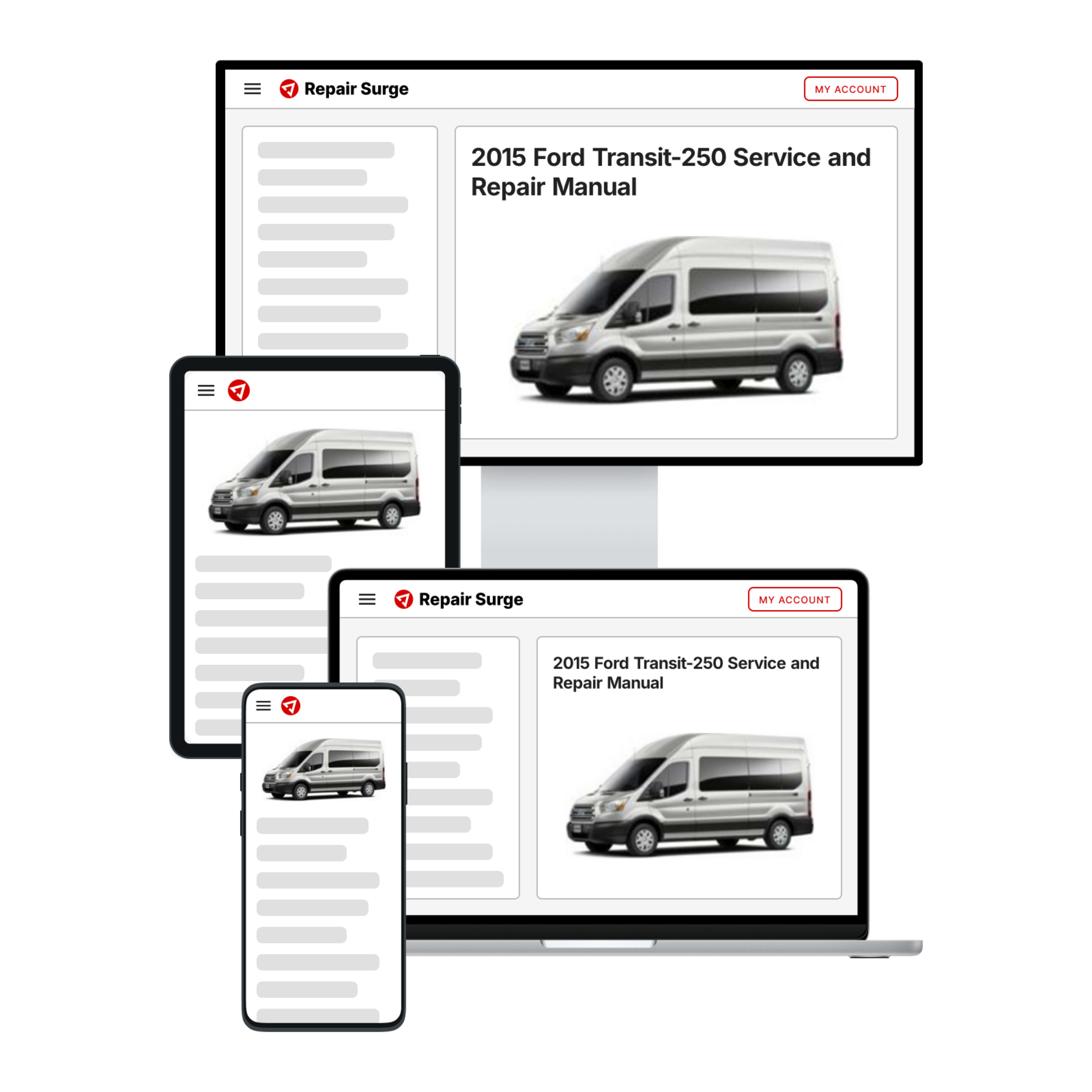 2015 Ford Transit-250 service and repair manual hero image