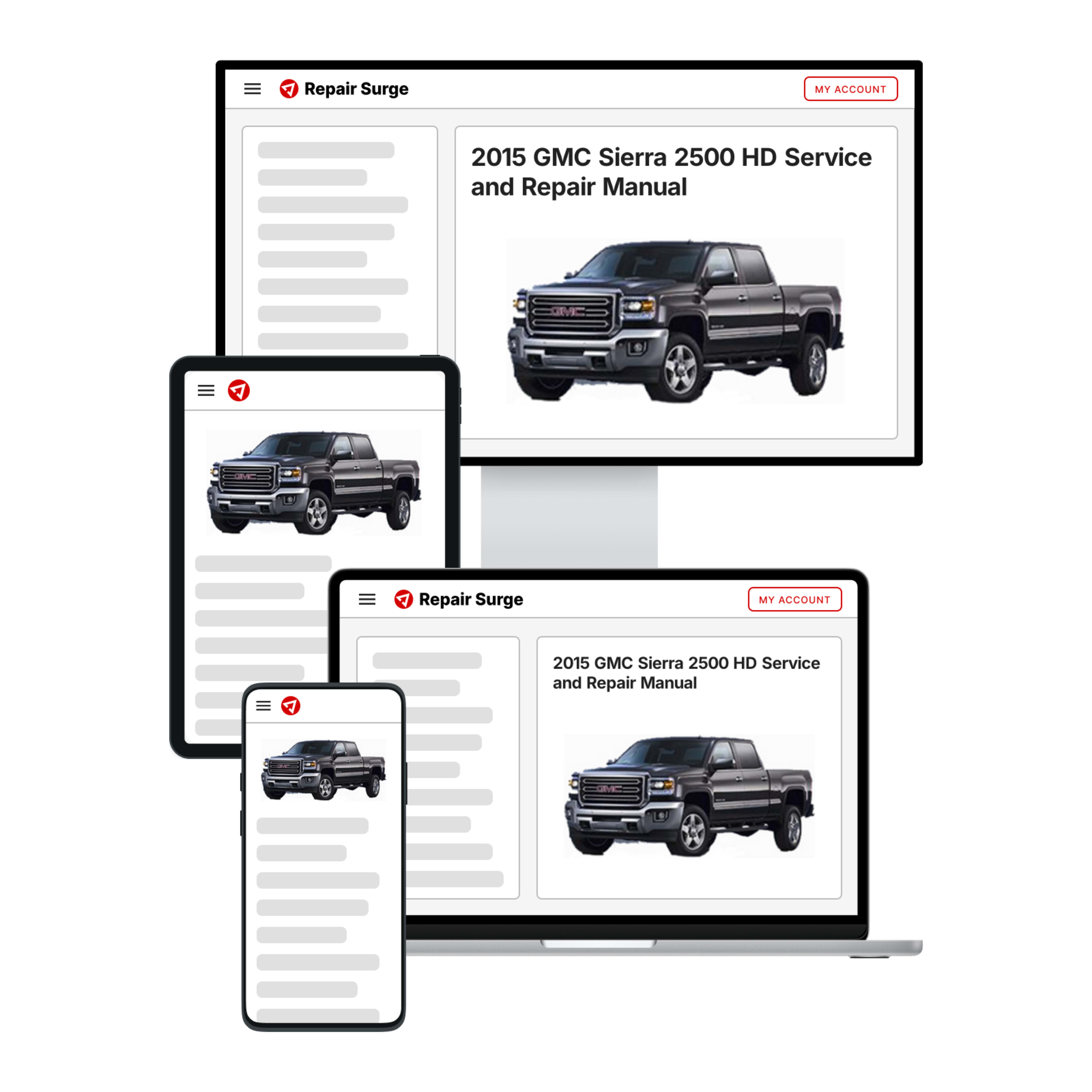 2015 GMC Sierra 2500 HD service and repair manual hero image