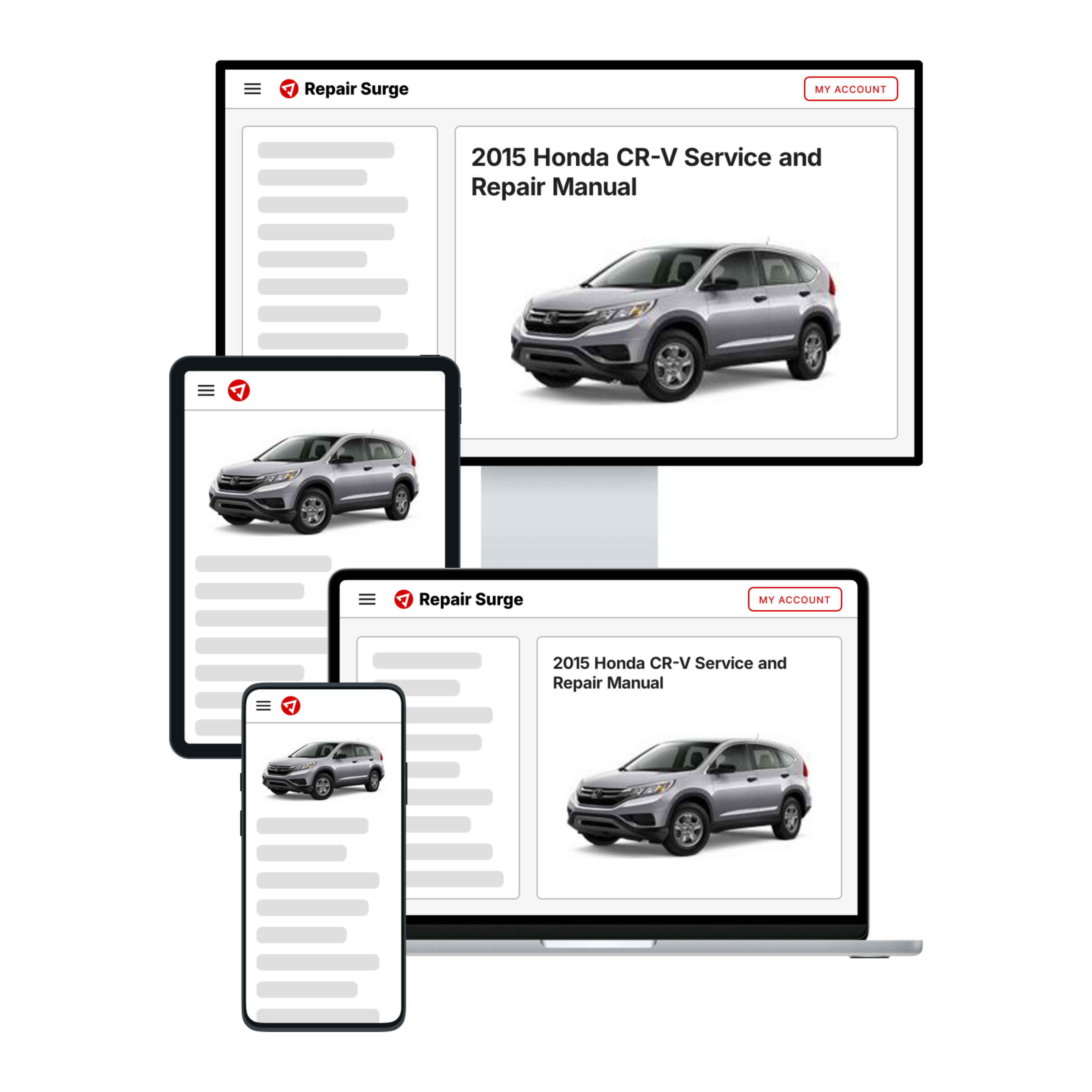 2015 Honda CR-V service and repair manual hero image
