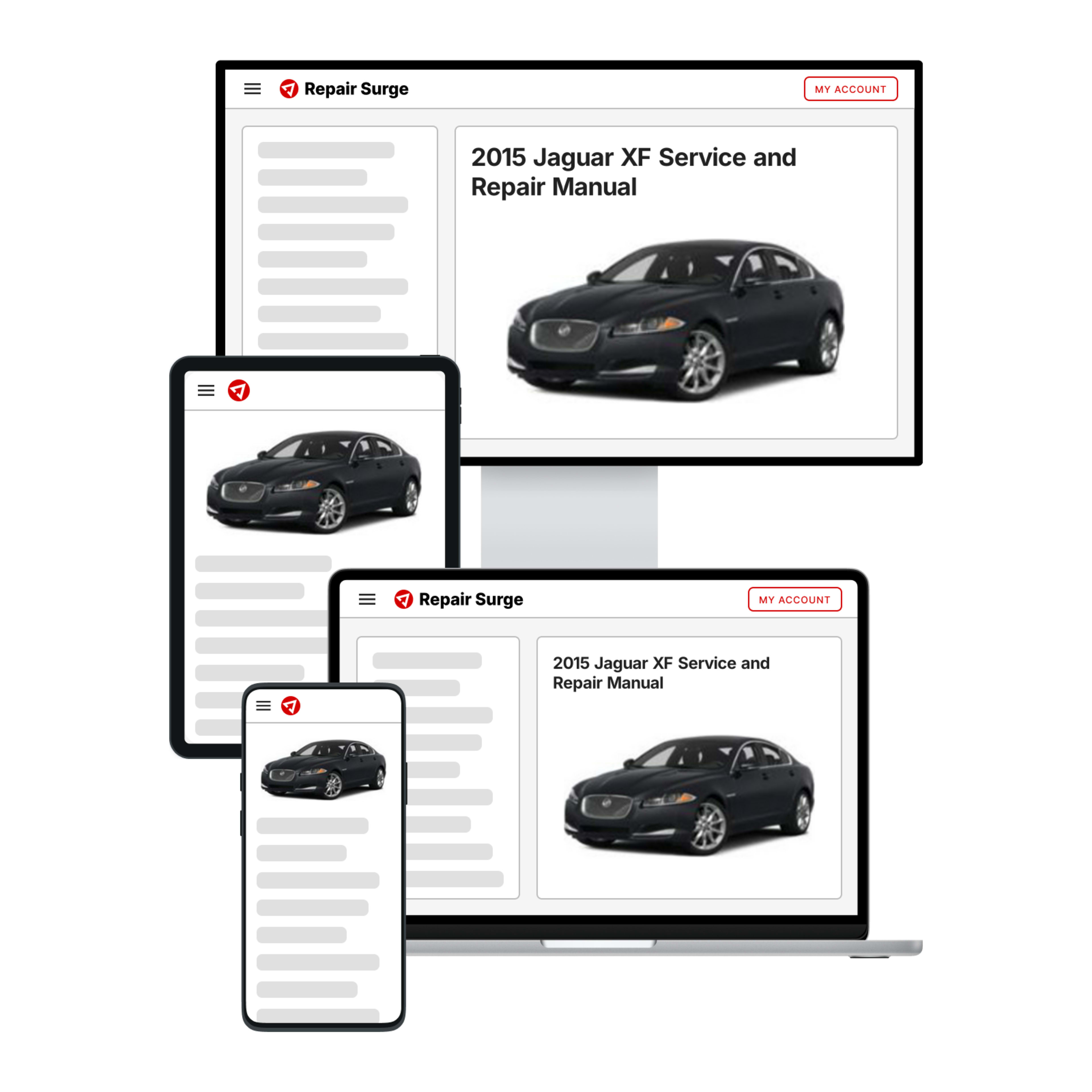 2015 Jaguar XF service and repair manual hero image