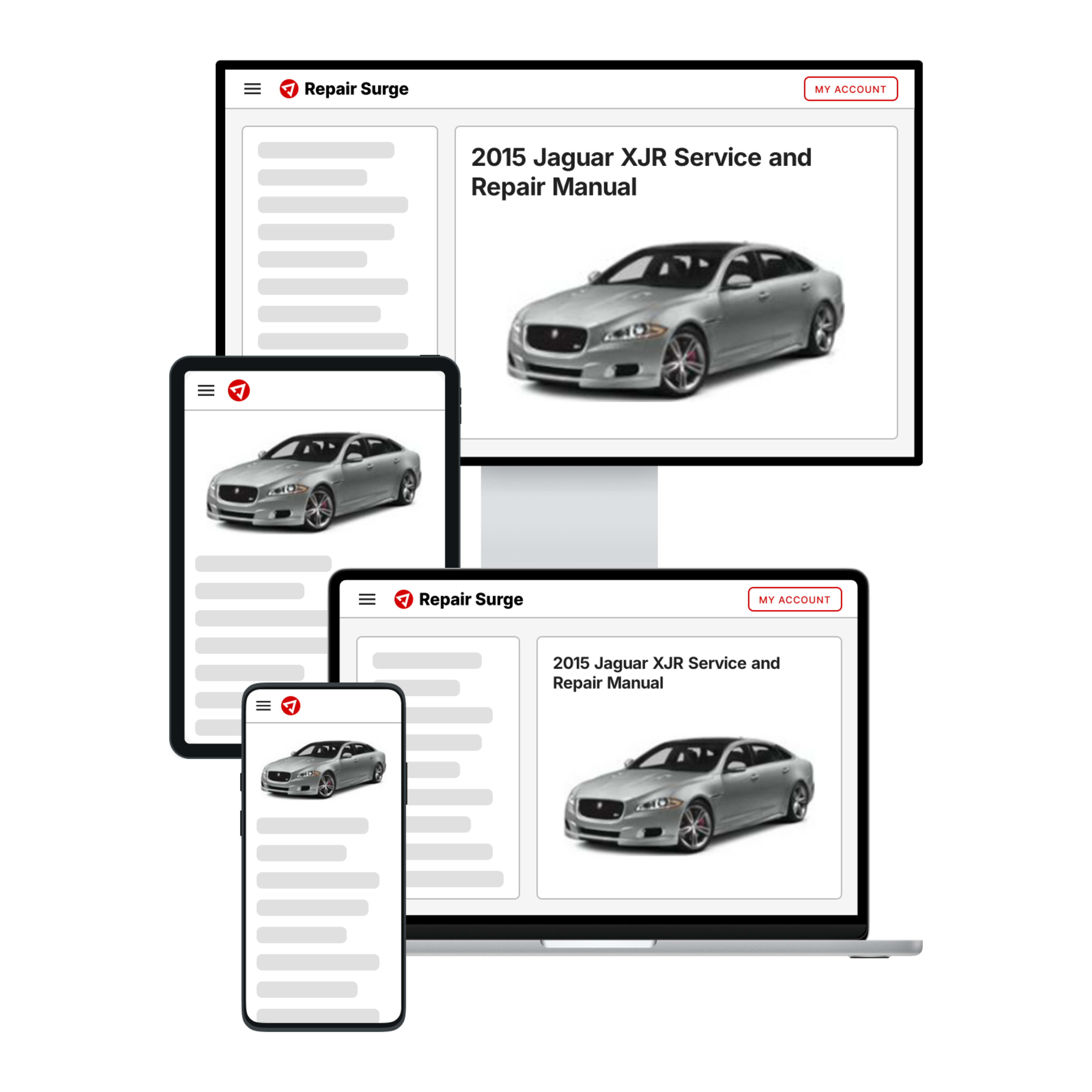 2015 Jaguar XJR service and repair manual hero image