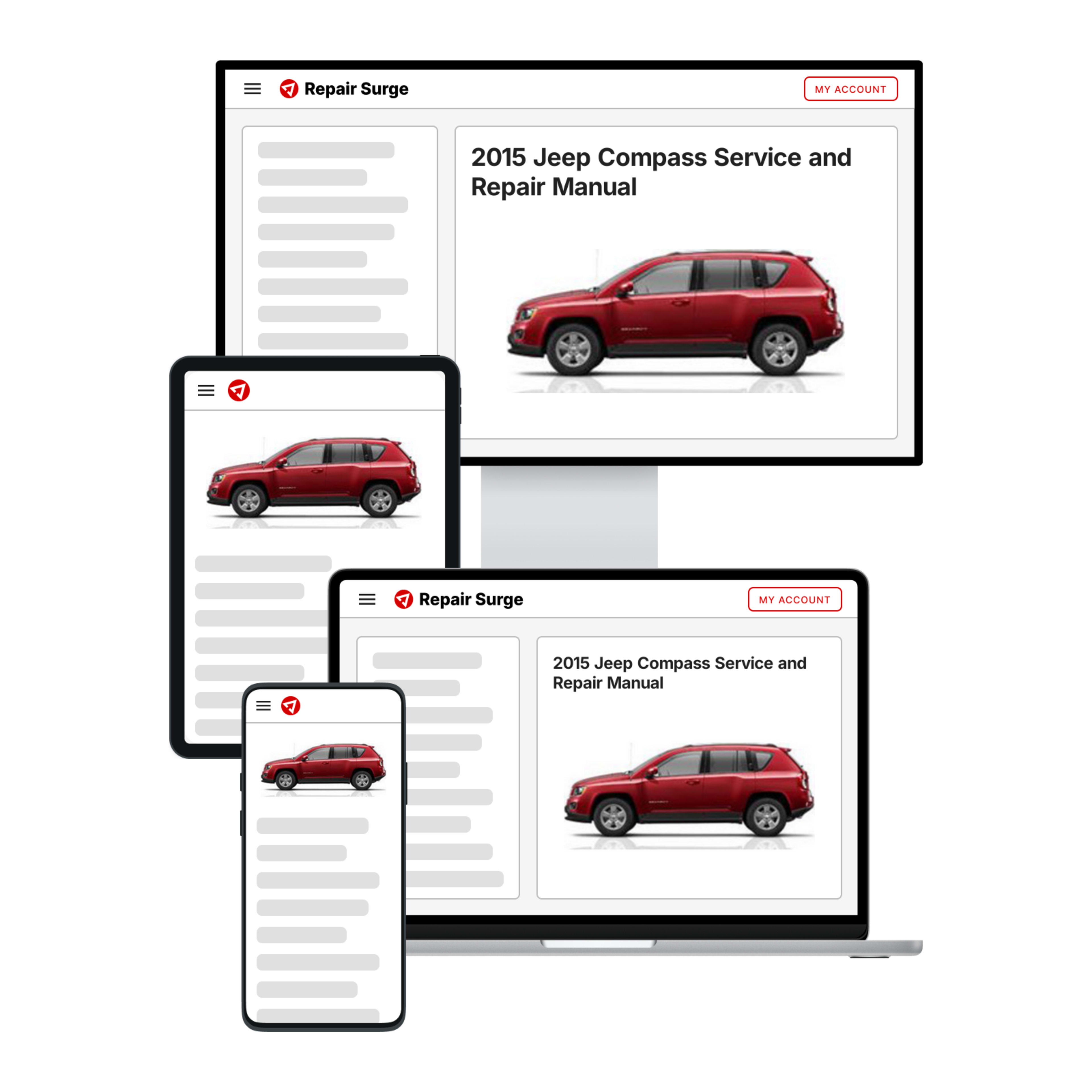 2015 Jeep Compass service and repair manual hero image